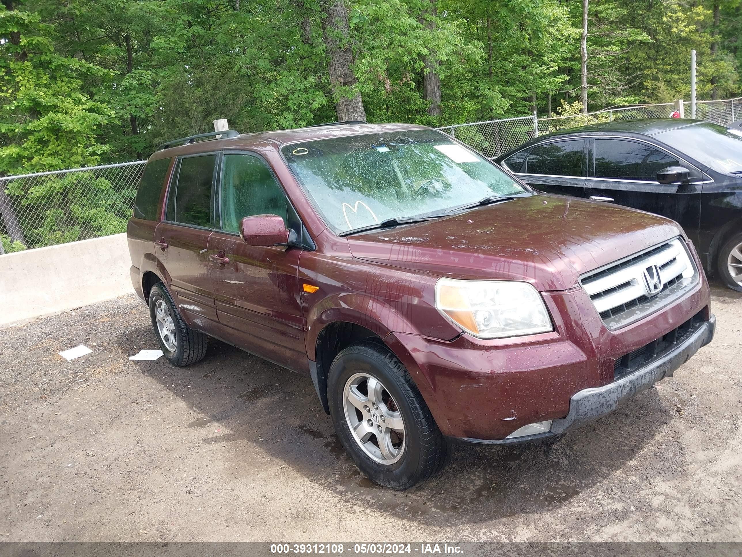 HONDA PILOT 2008 5fnyf18658b050339