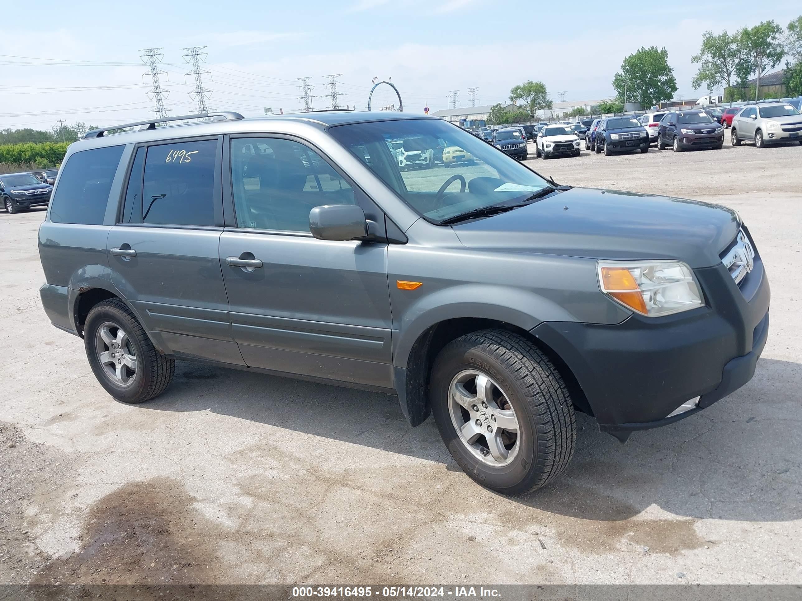 HONDA PILOT 2007 5fnyf18697b004527