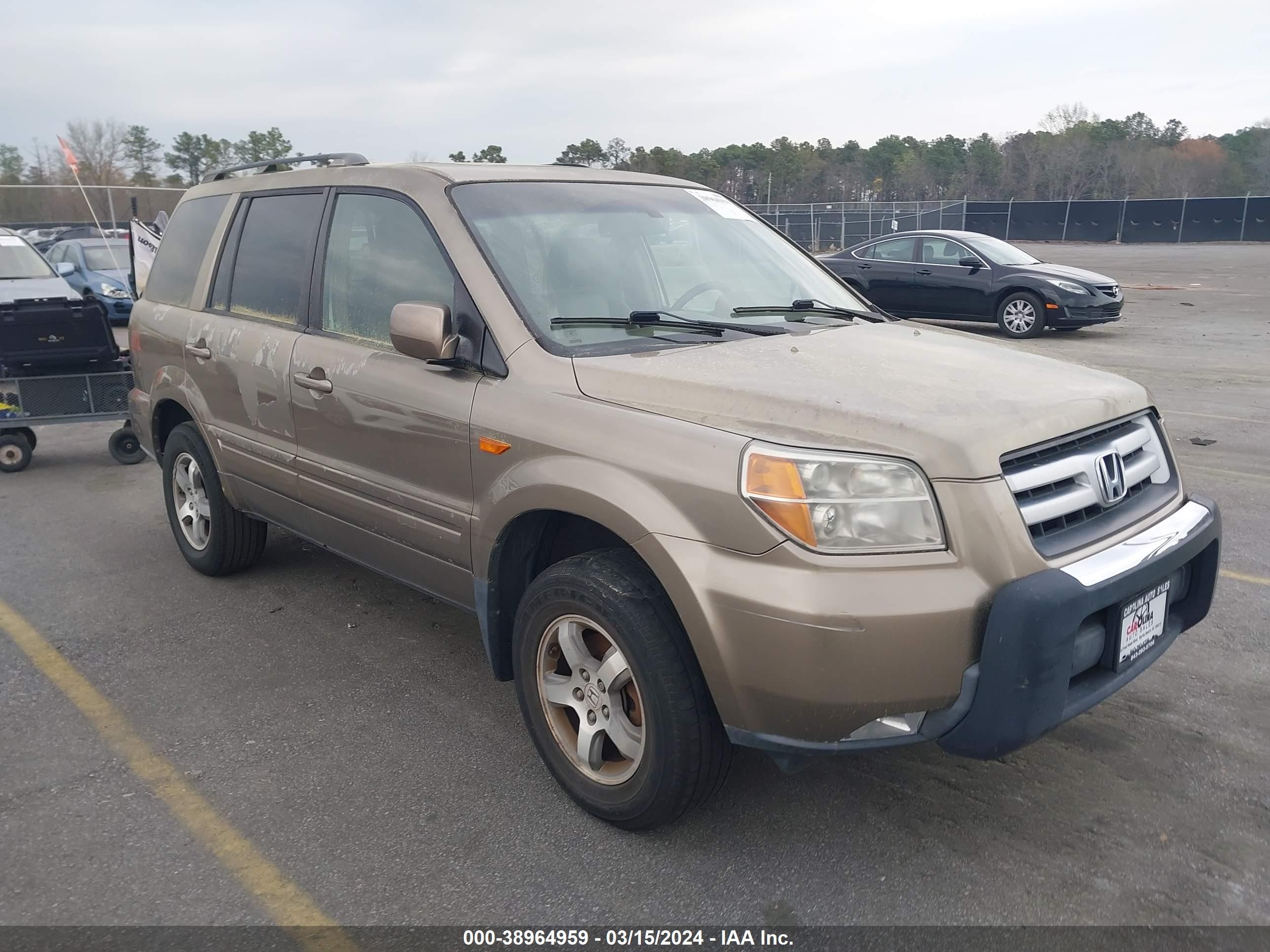 HONDA PILOT 2008 5fnyf186x8b042530