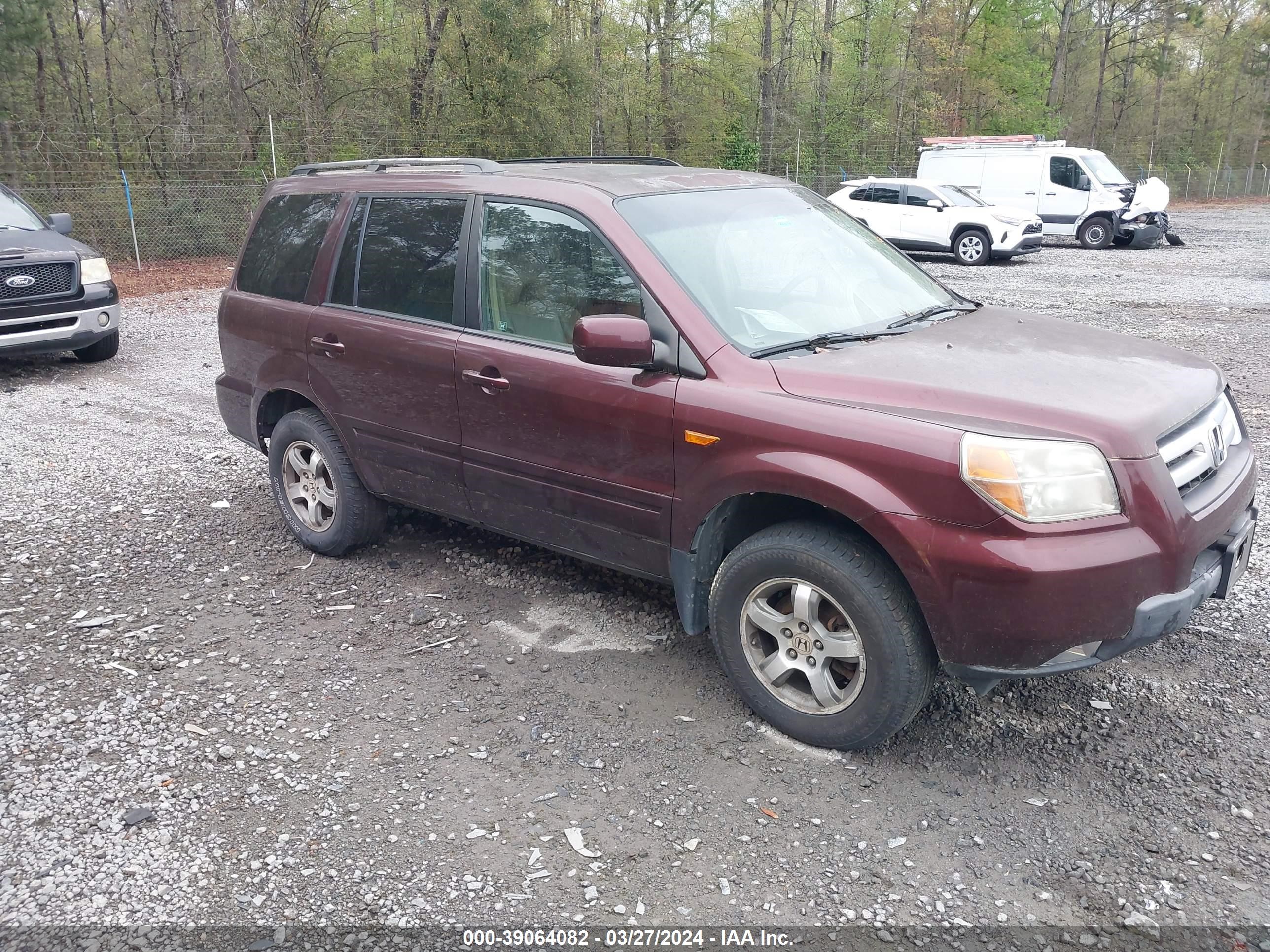 HONDA PILOT 2008 5fnyf18758b040192