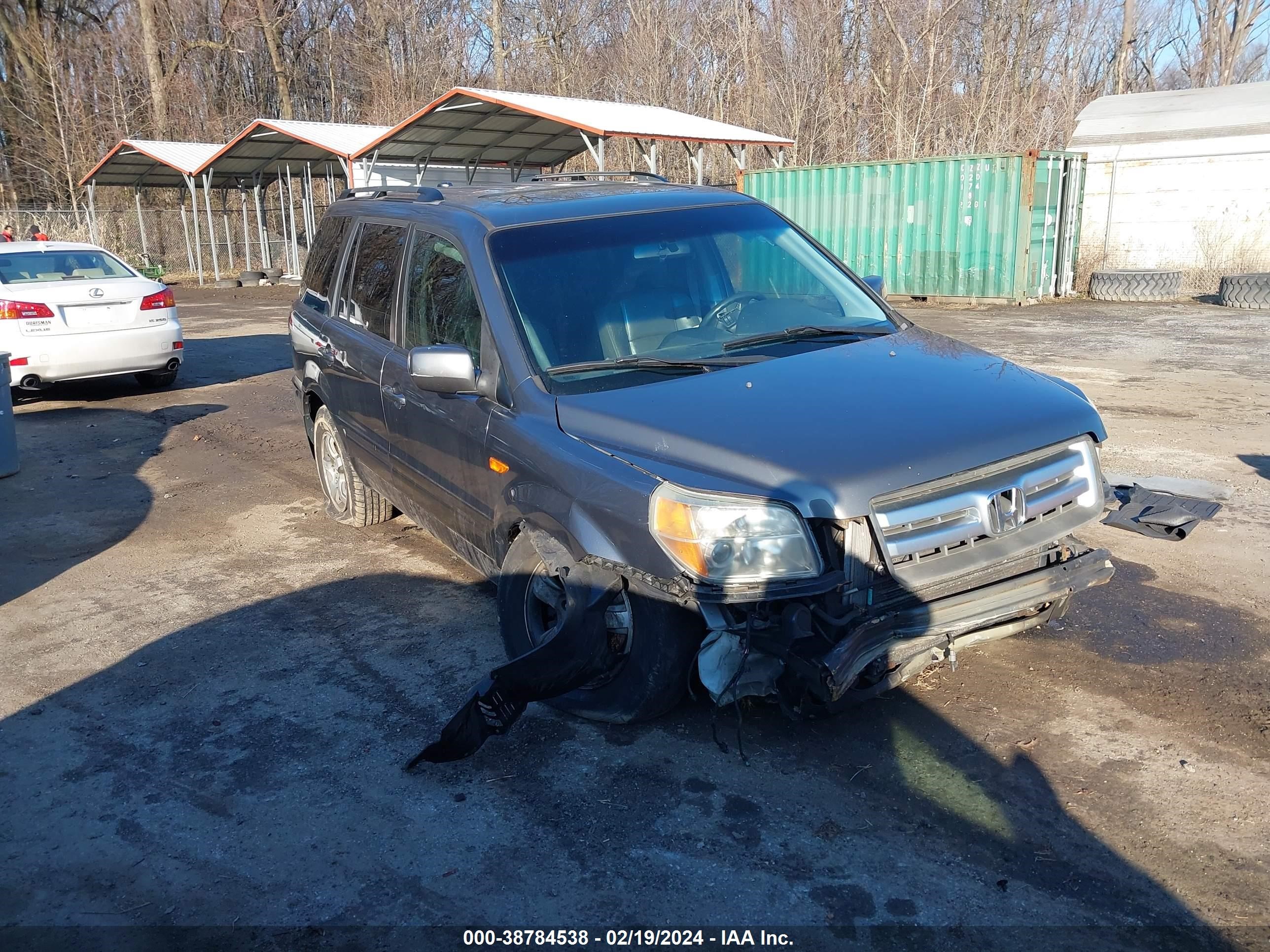 HONDA PILOT 2007 5fnyf18777b001473