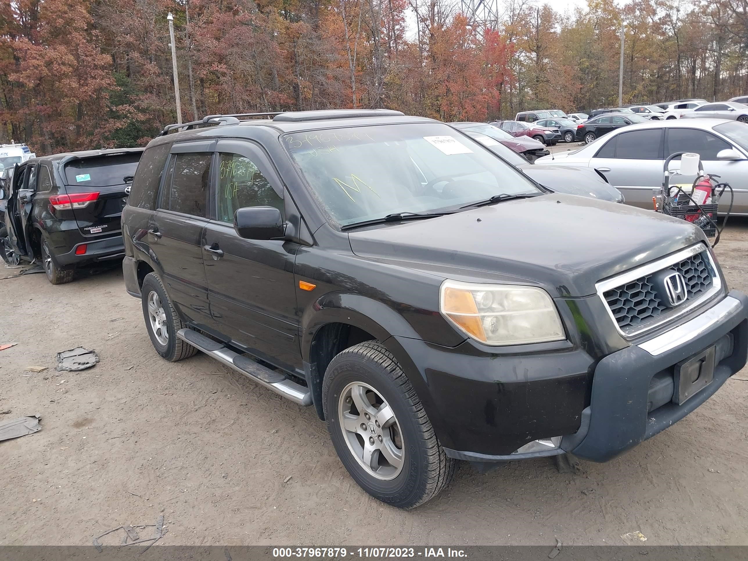 HONDA PILOT 2007 5fnyf18777b025854