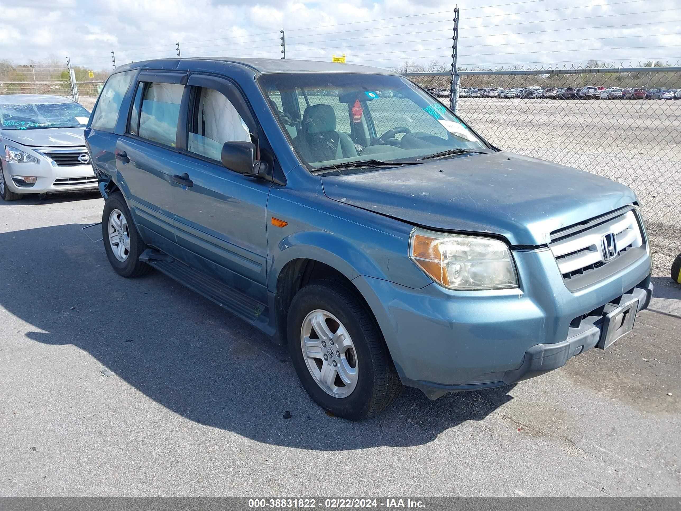 HONDA PILOT 2006 5fnyf28126b037801