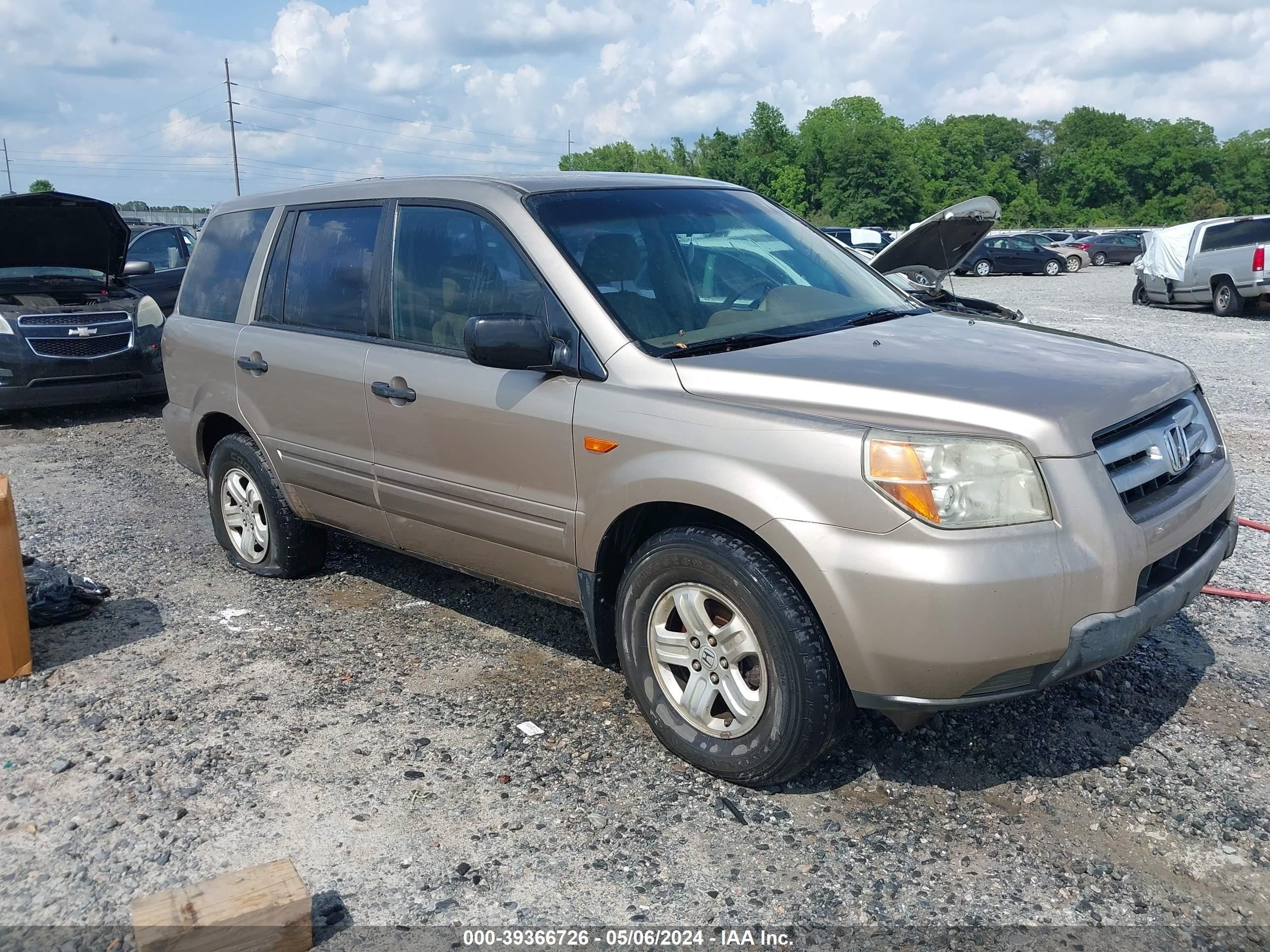 HONDA PILOT 2006 5fnyf28136b048452