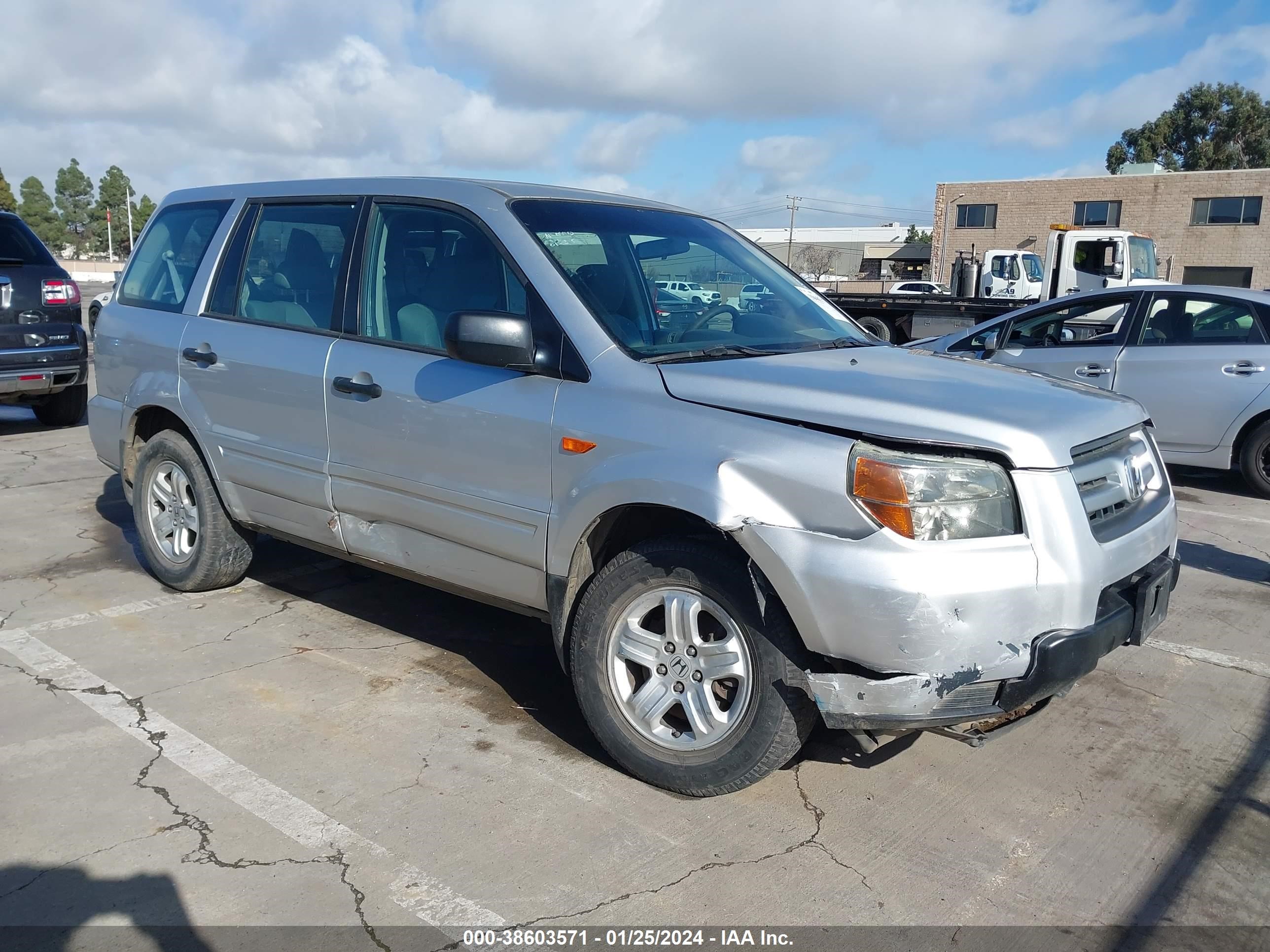 HONDA PILOT 2007 5fnyf28147b002047