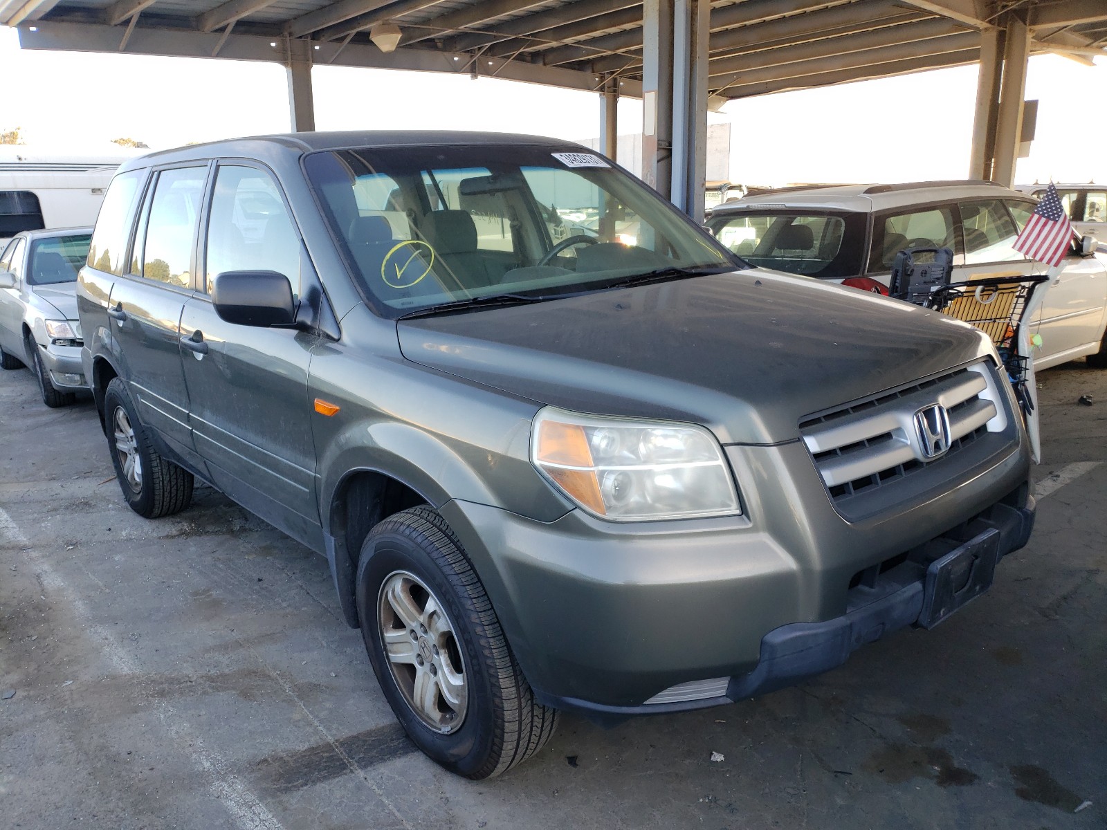 HONDA PILOT LX 2006 5fnyf28156b035346