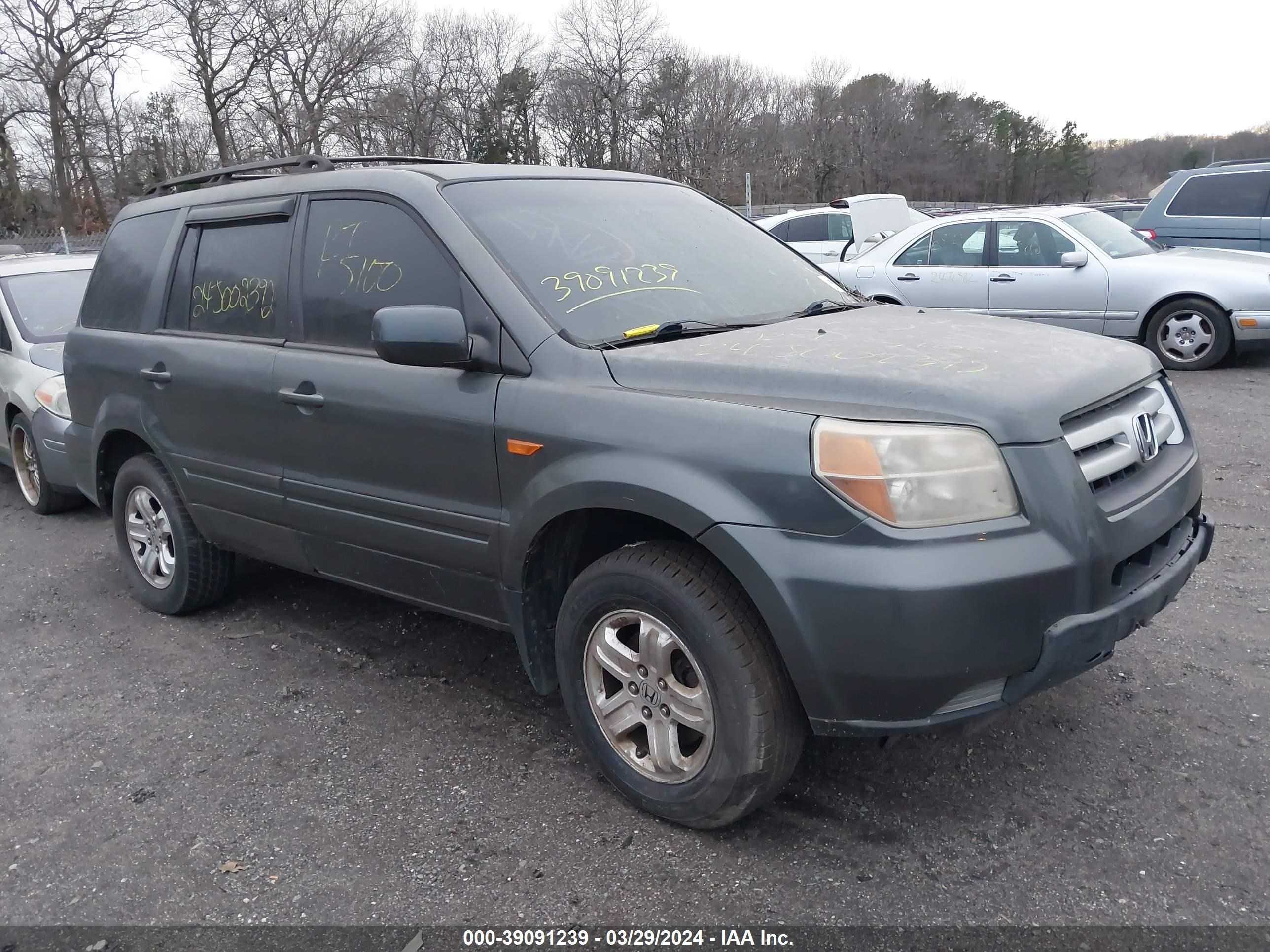 HONDA PILOT 2007 5fnyf28157b019746