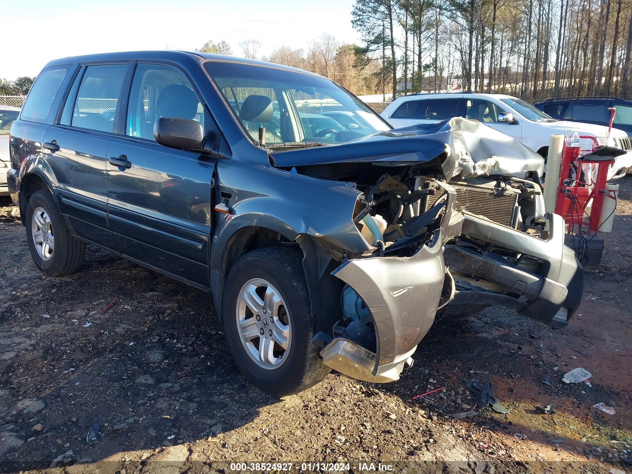 HONDA PILOT 2006 5fnyf281x6b035407