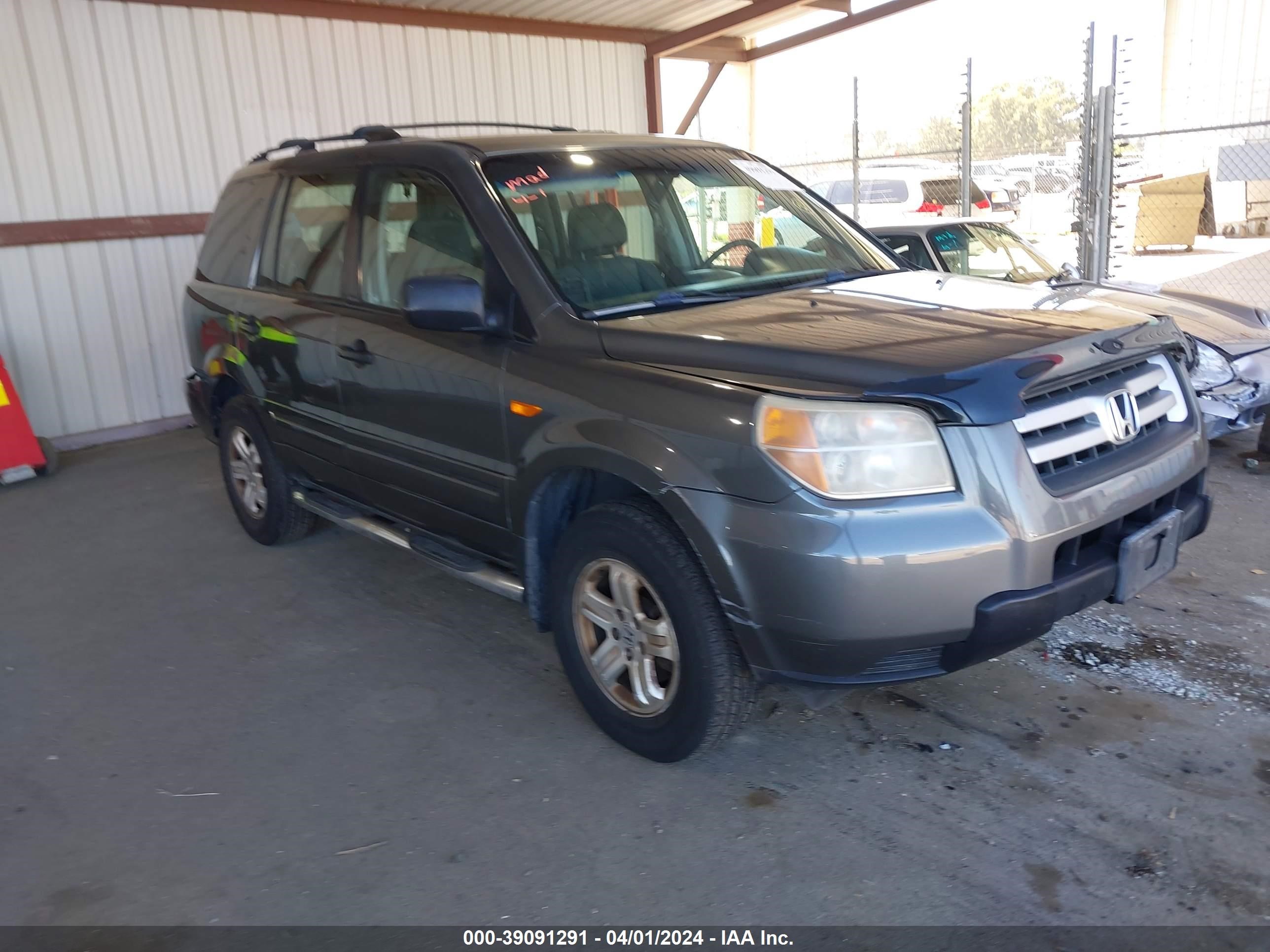 HONDA PILOT 2007 5fnyf281x7b047266