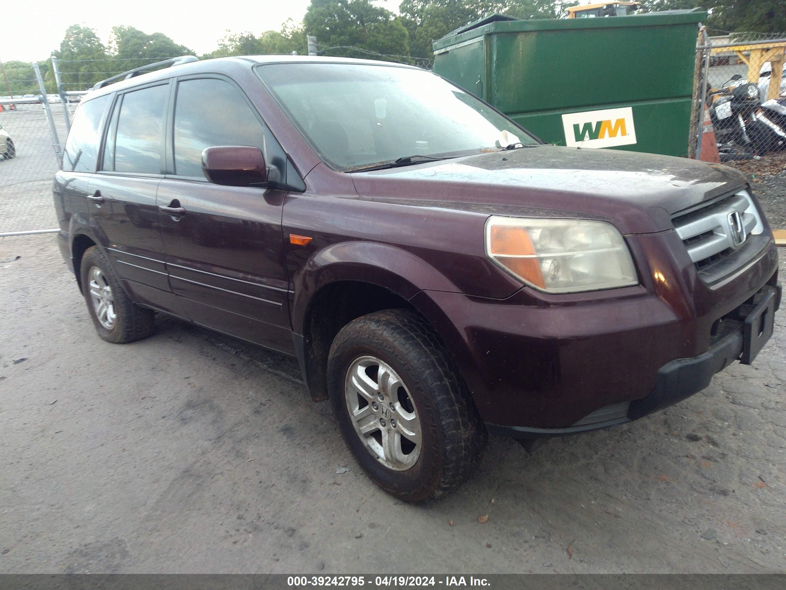 HONDA PILOT 2008 5fnyf28218b024629