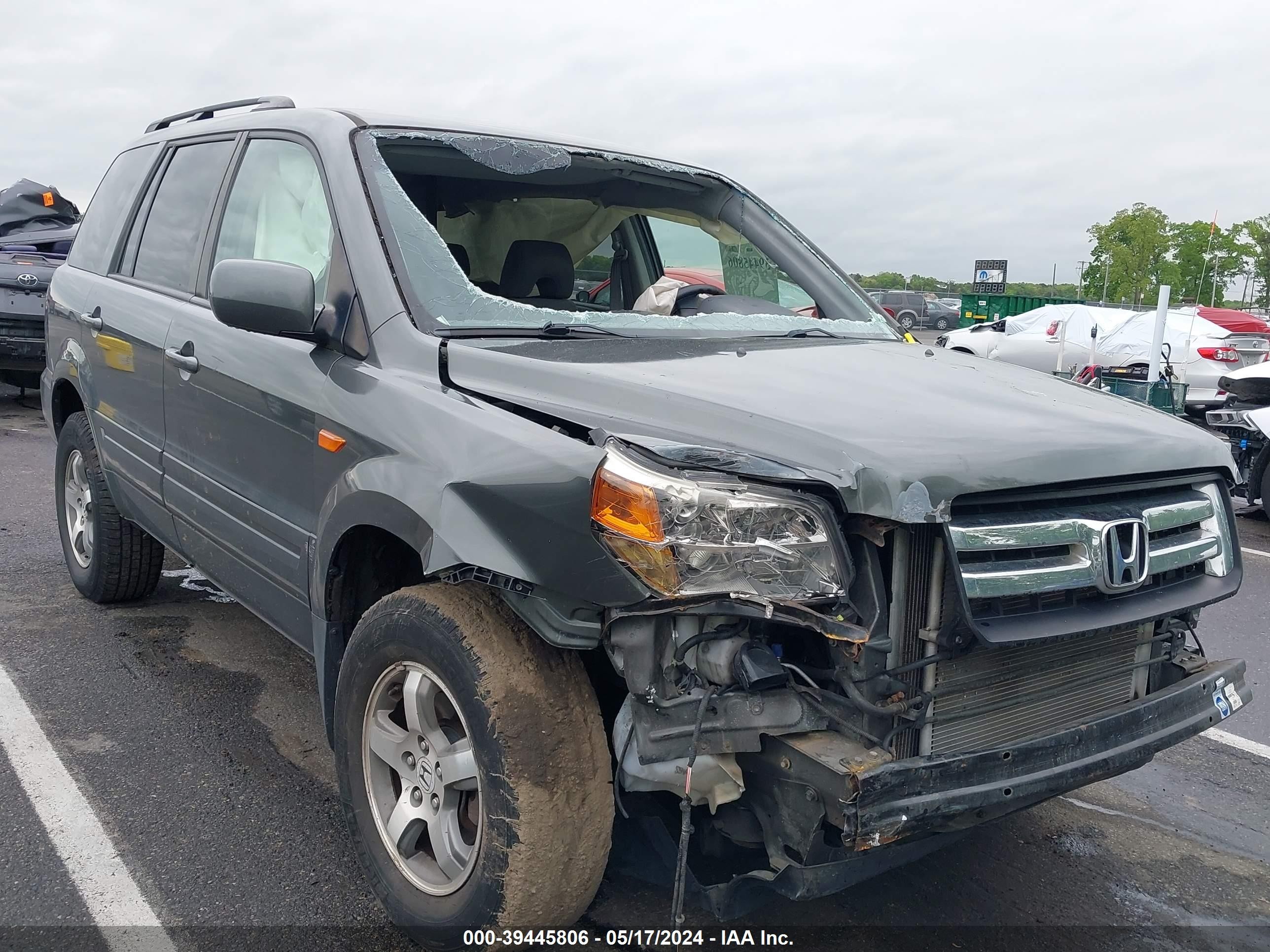 HONDA PILOT 2007 5fnyf28417b024775