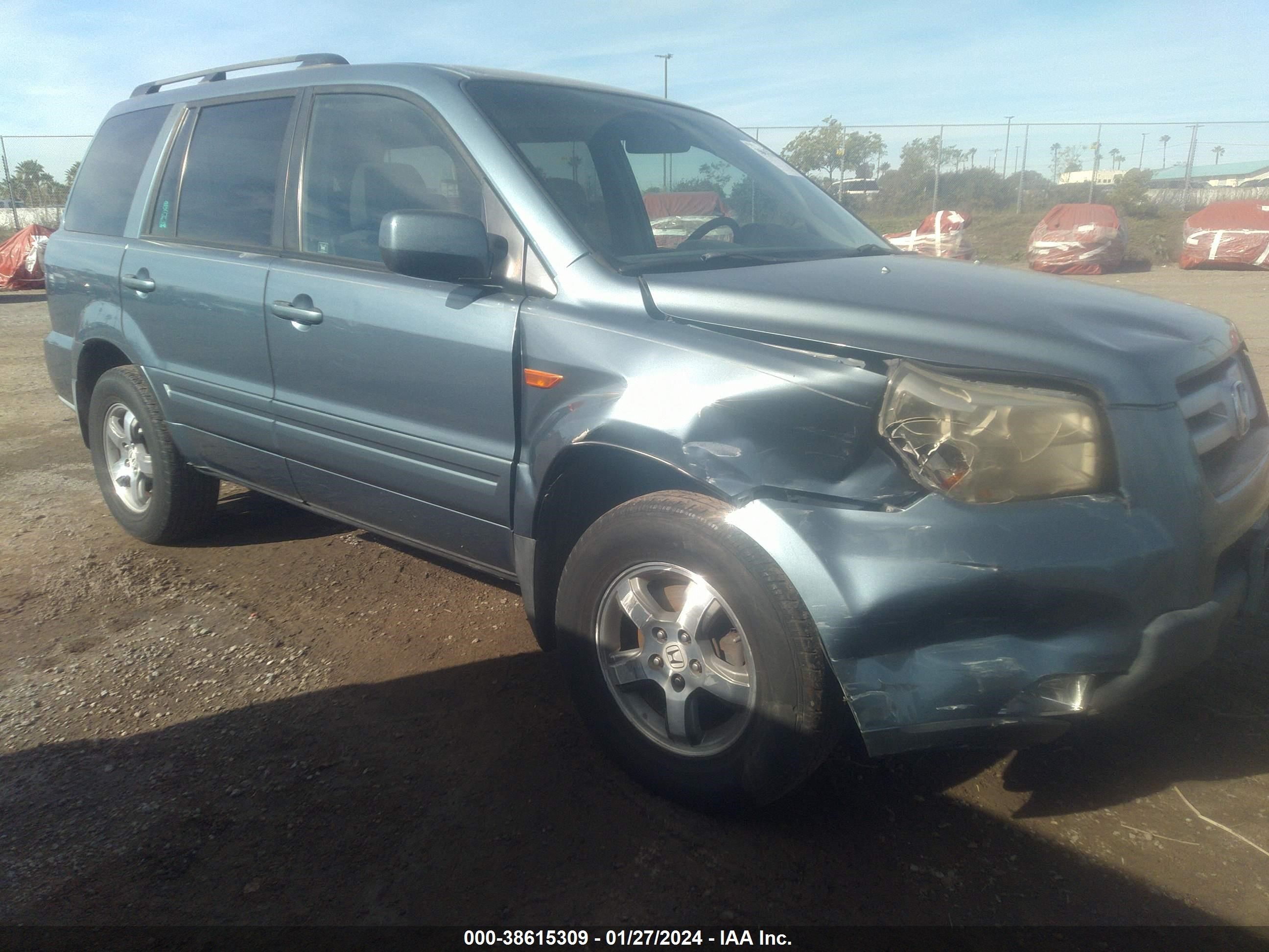 HONDA PILOT 2007 5fnyf28467b028644