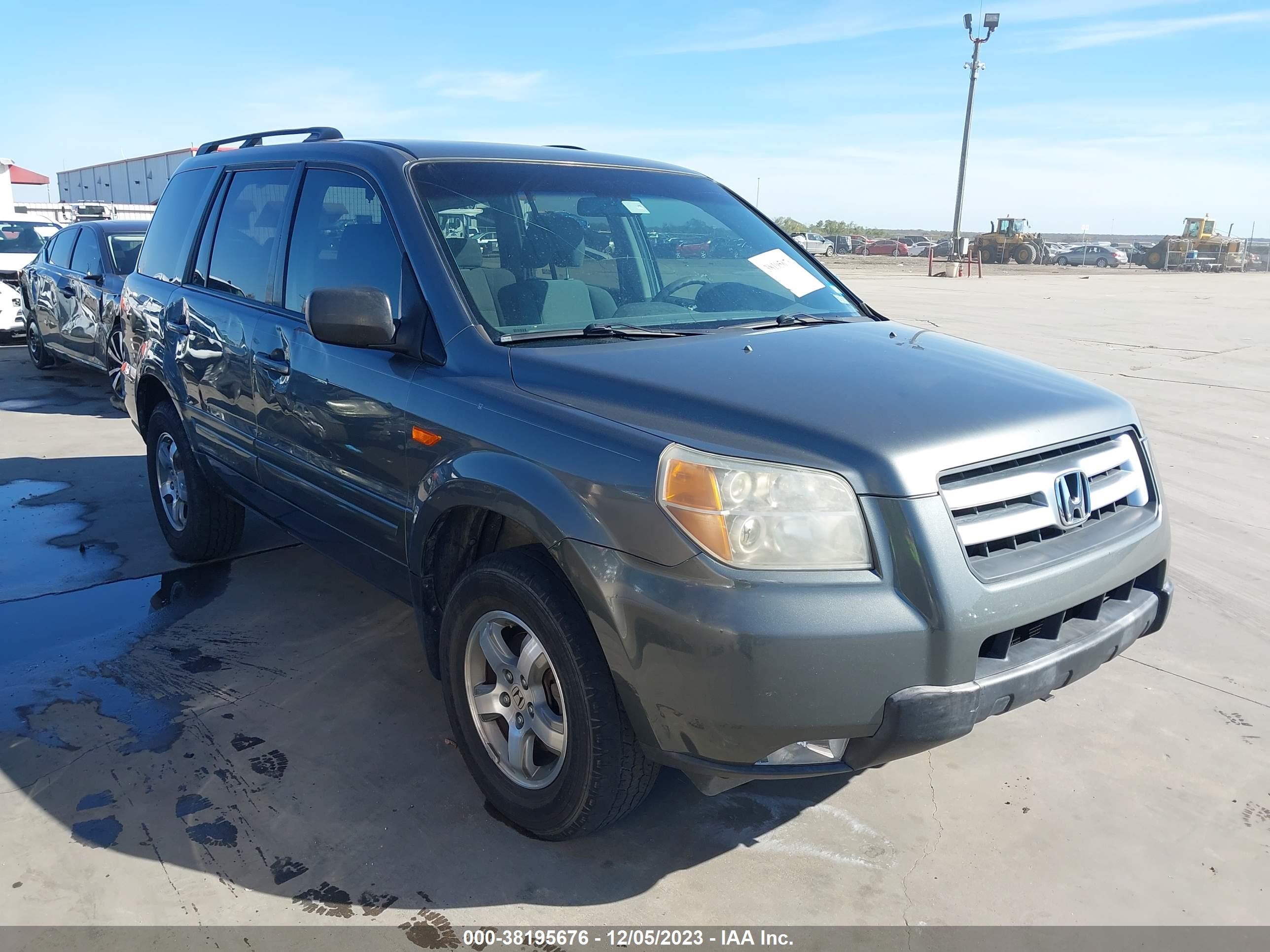 HONDA PILOT 2007 5fnyf28467b034458