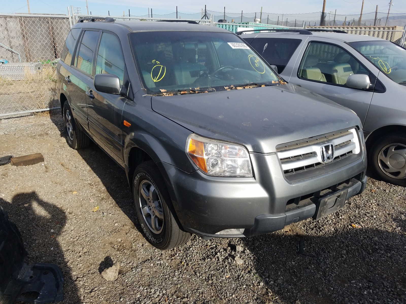 HONDA PILOT EX 2007 5fnyf284x7b024743