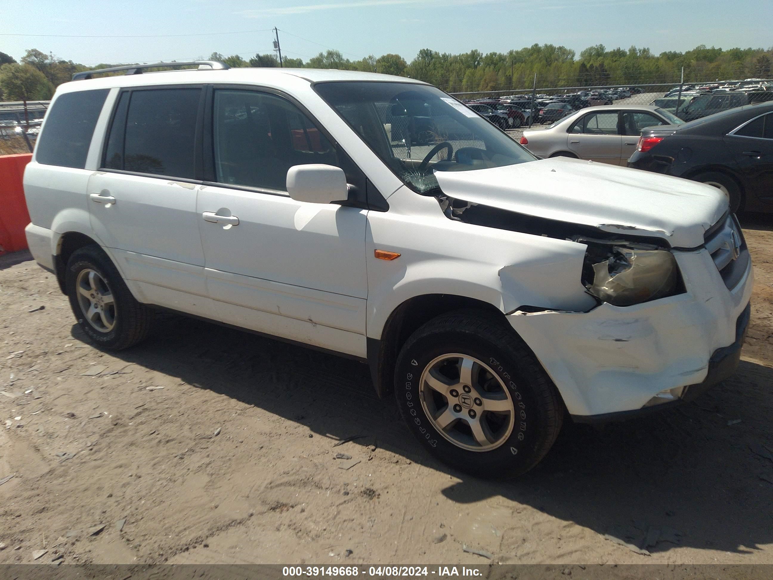 HONDA PILOT 2008 5fnyf284x8b028714