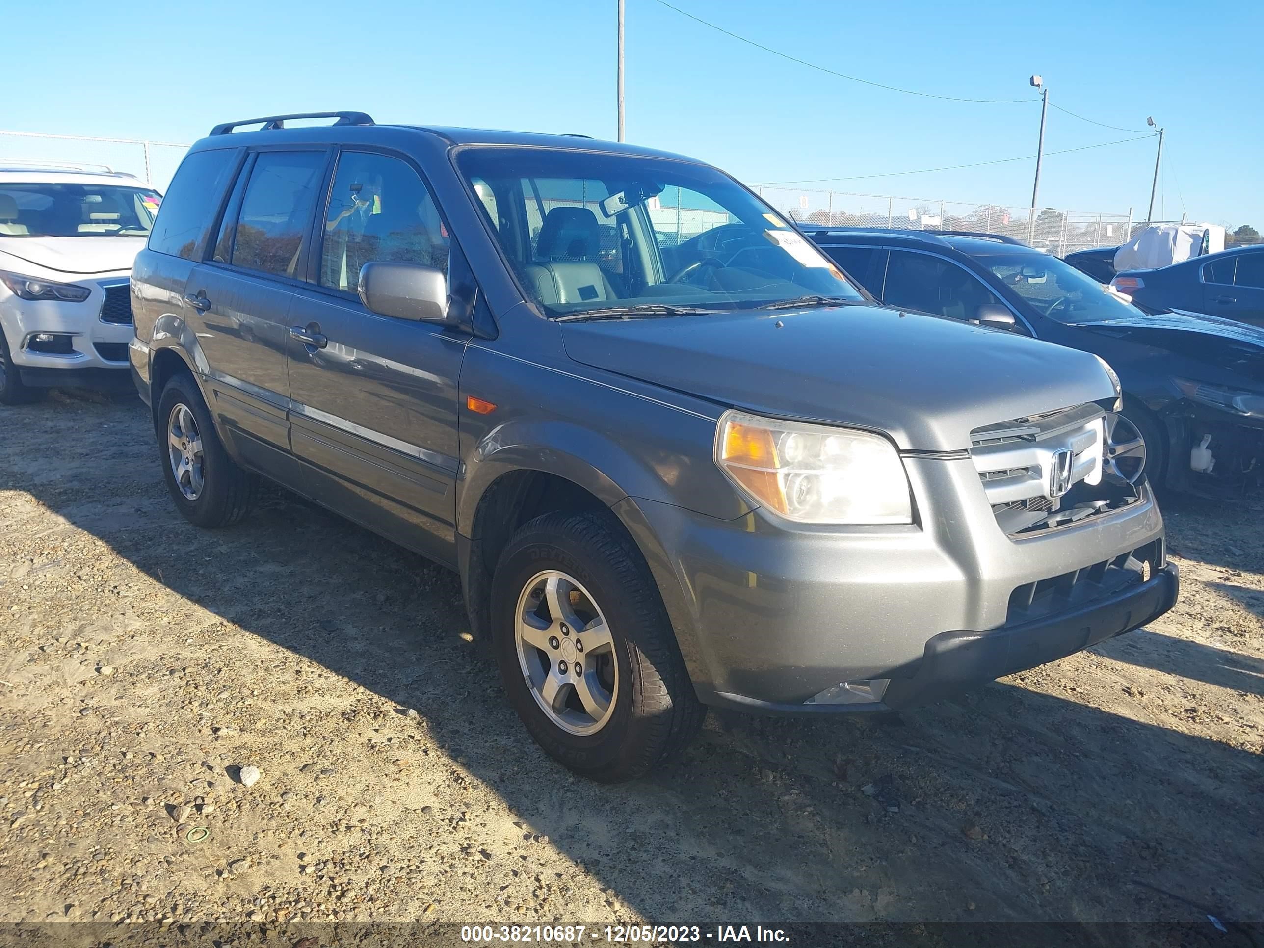 HONDA PILOT 2007 5fnyf28507b005644