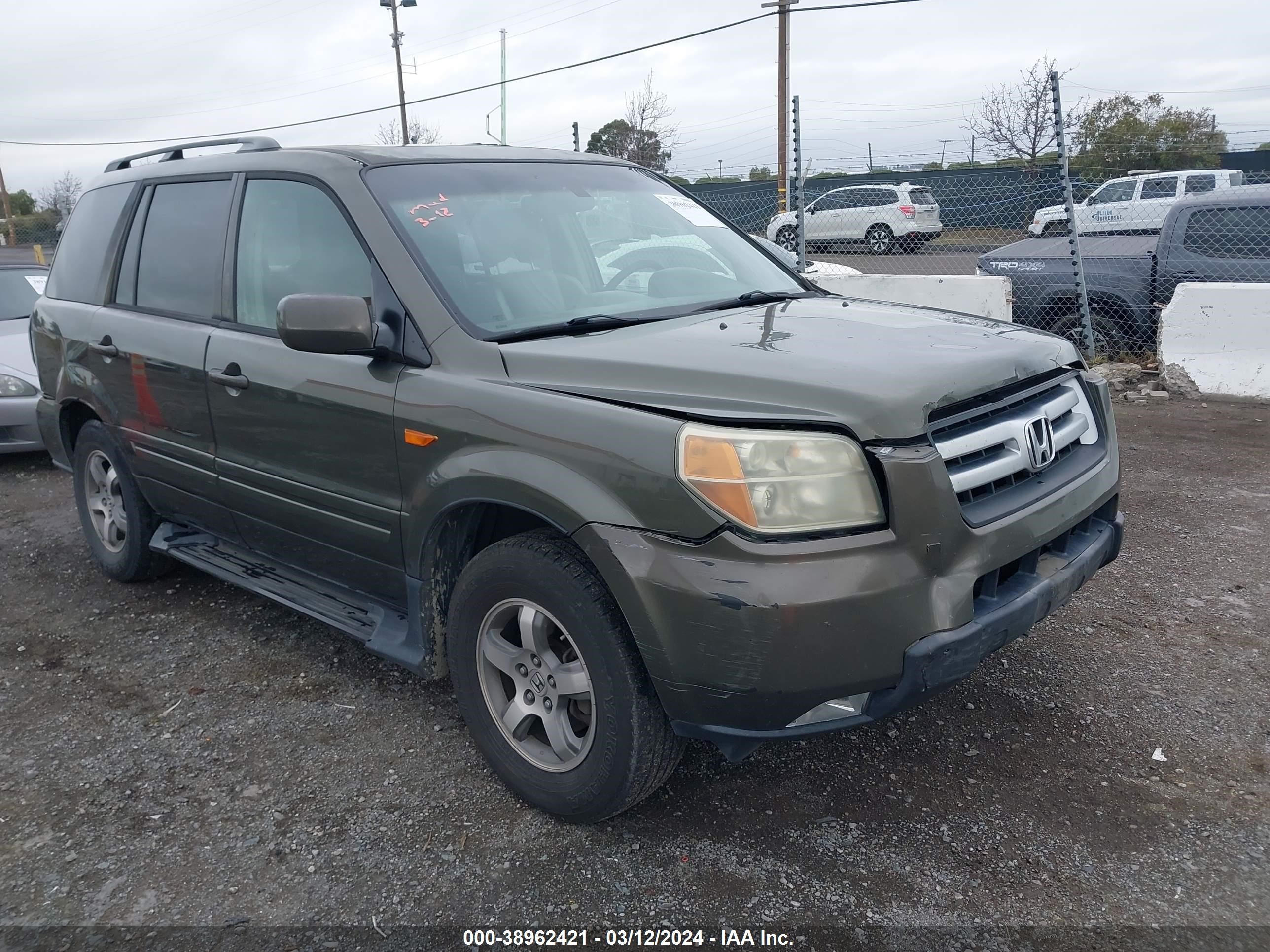 HONDA PILOT 2006 5fnyf28516b010382