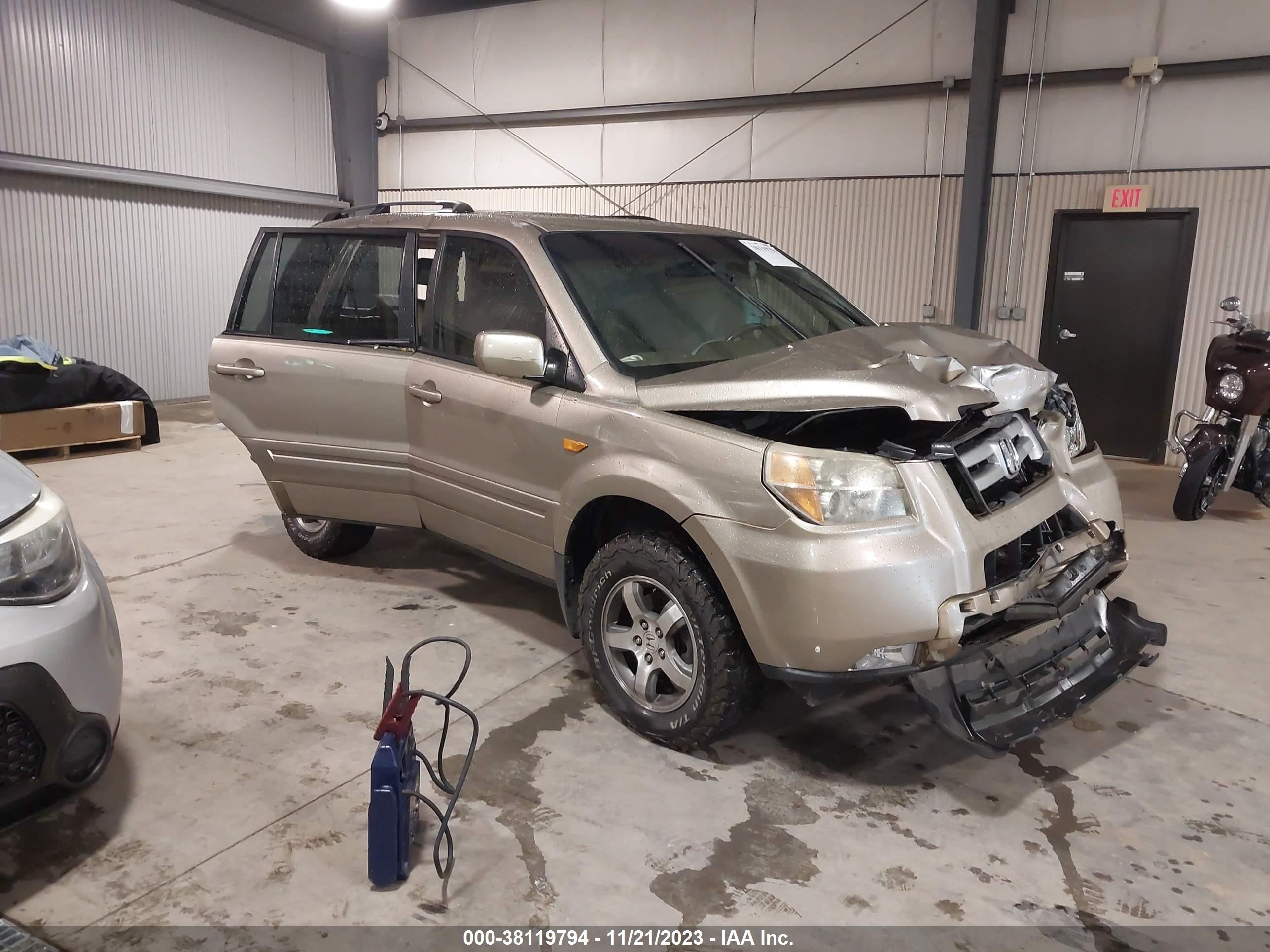 HONDA PILOT 2007 5fnyf28517b010271