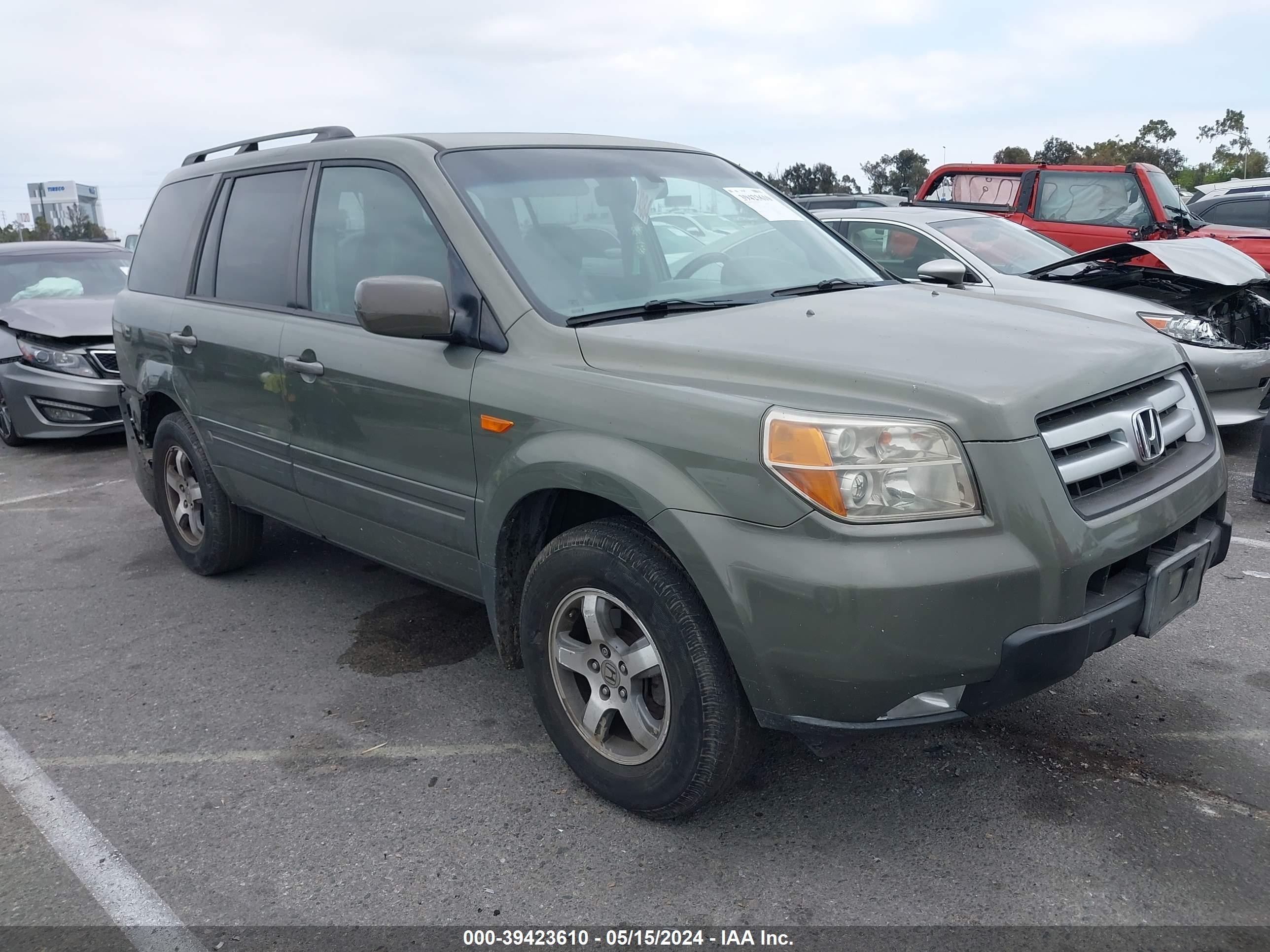 HONDA PILOT 2007 5fnyf28517b026728