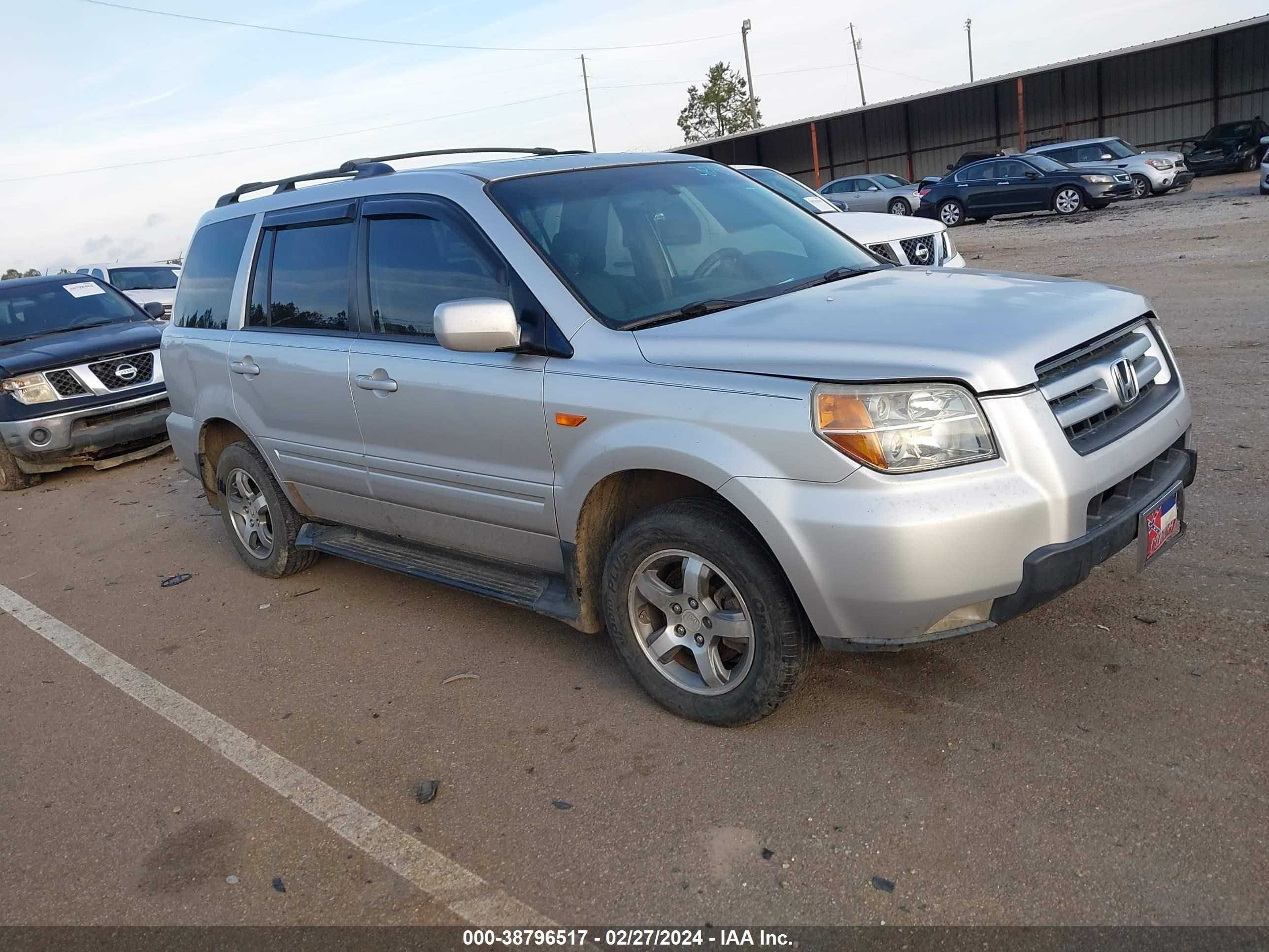 HONDA PILOT 2007 5fnyf28527b007346