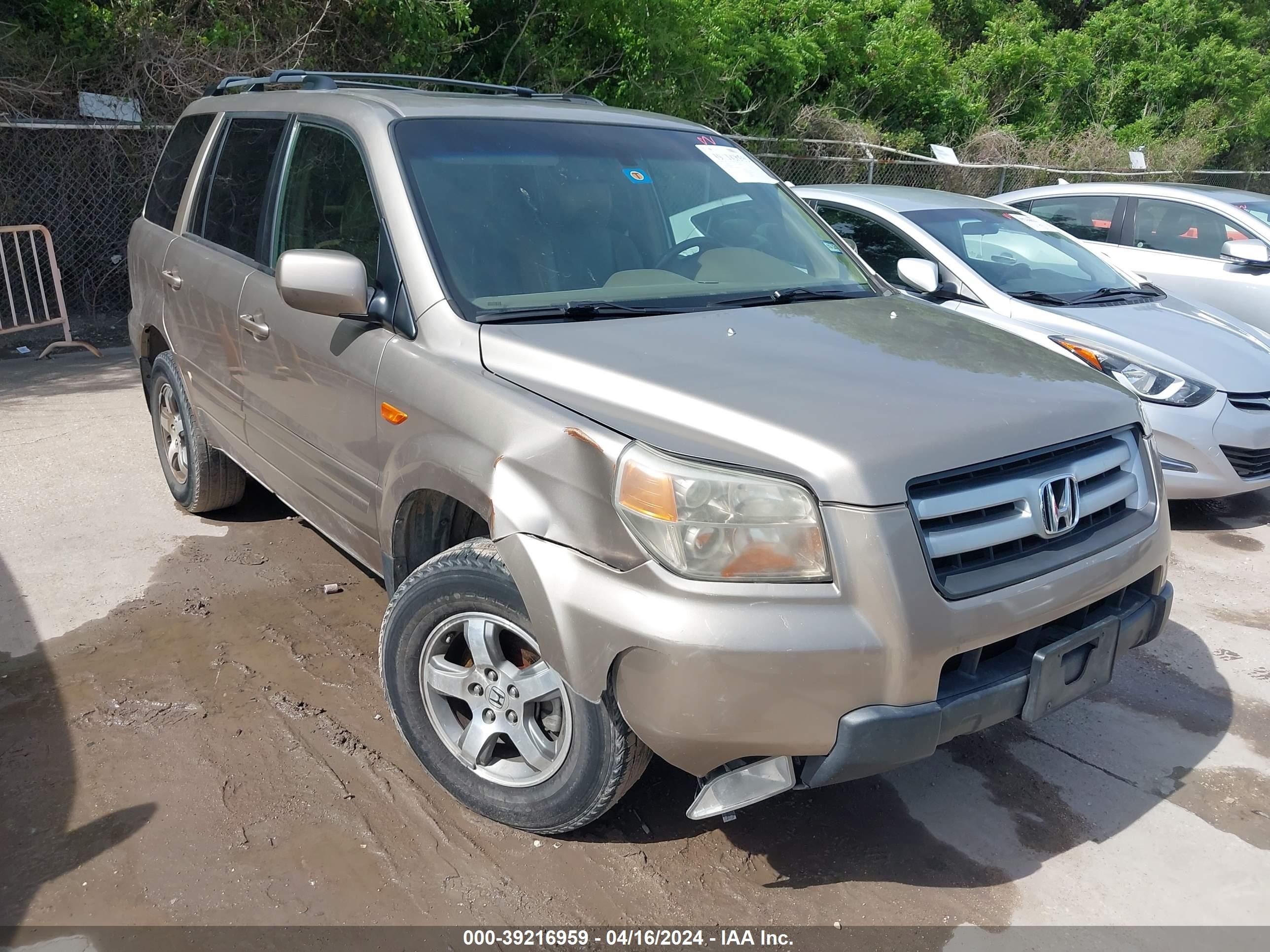 HONDA PILOT 2007 5fnyf28527b038483