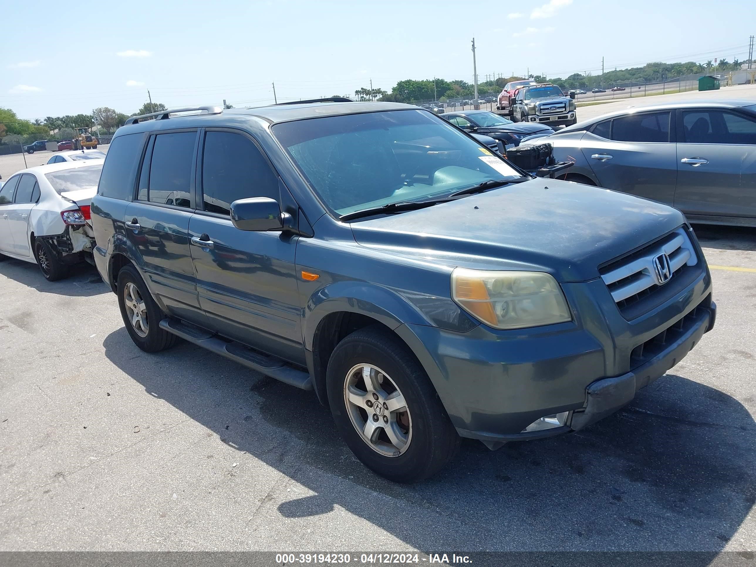 HONDA PILOT 2006 5fnyf28536b011419