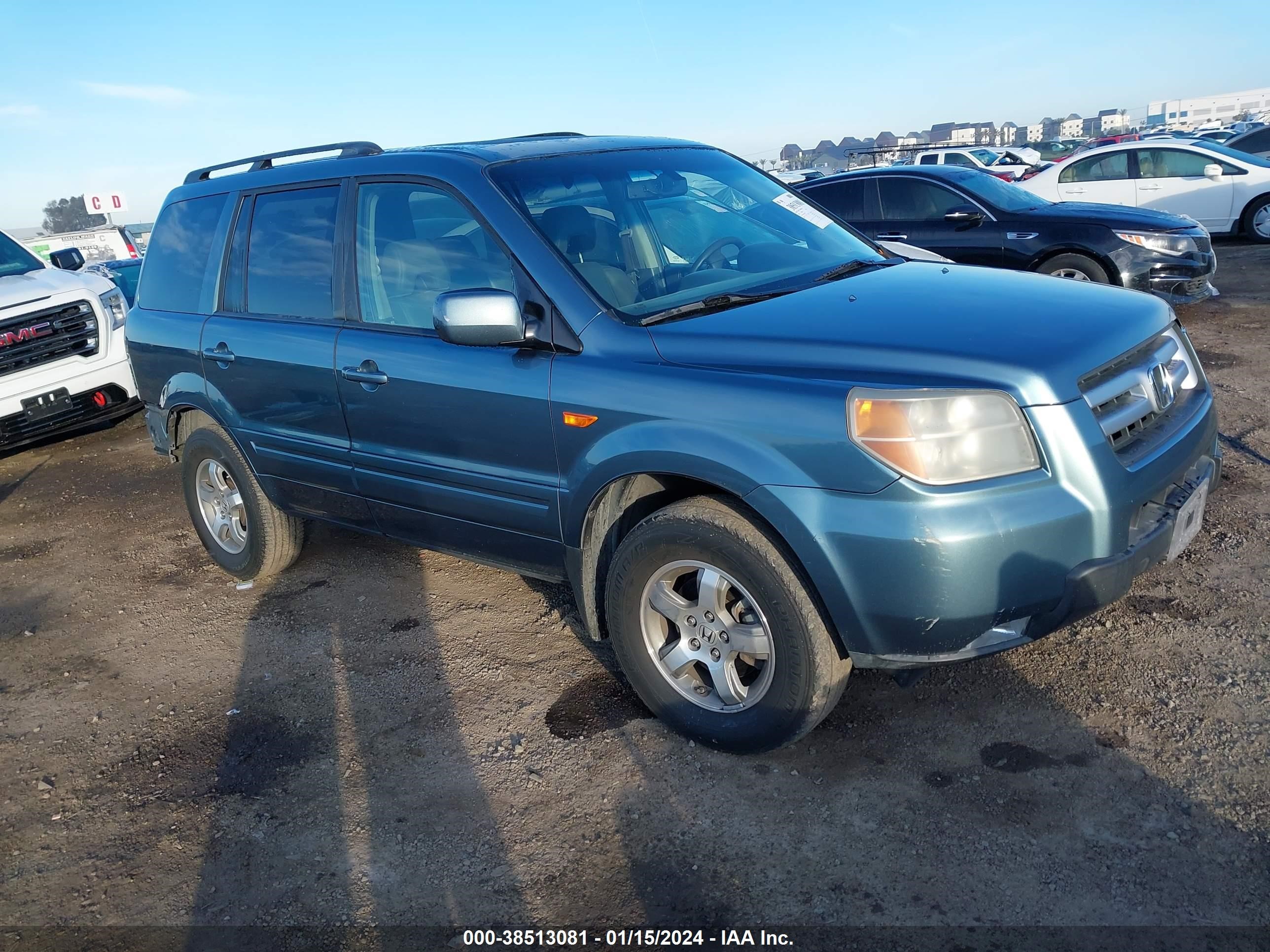 HONDA PILOT 2007 5fnyf28537b006349