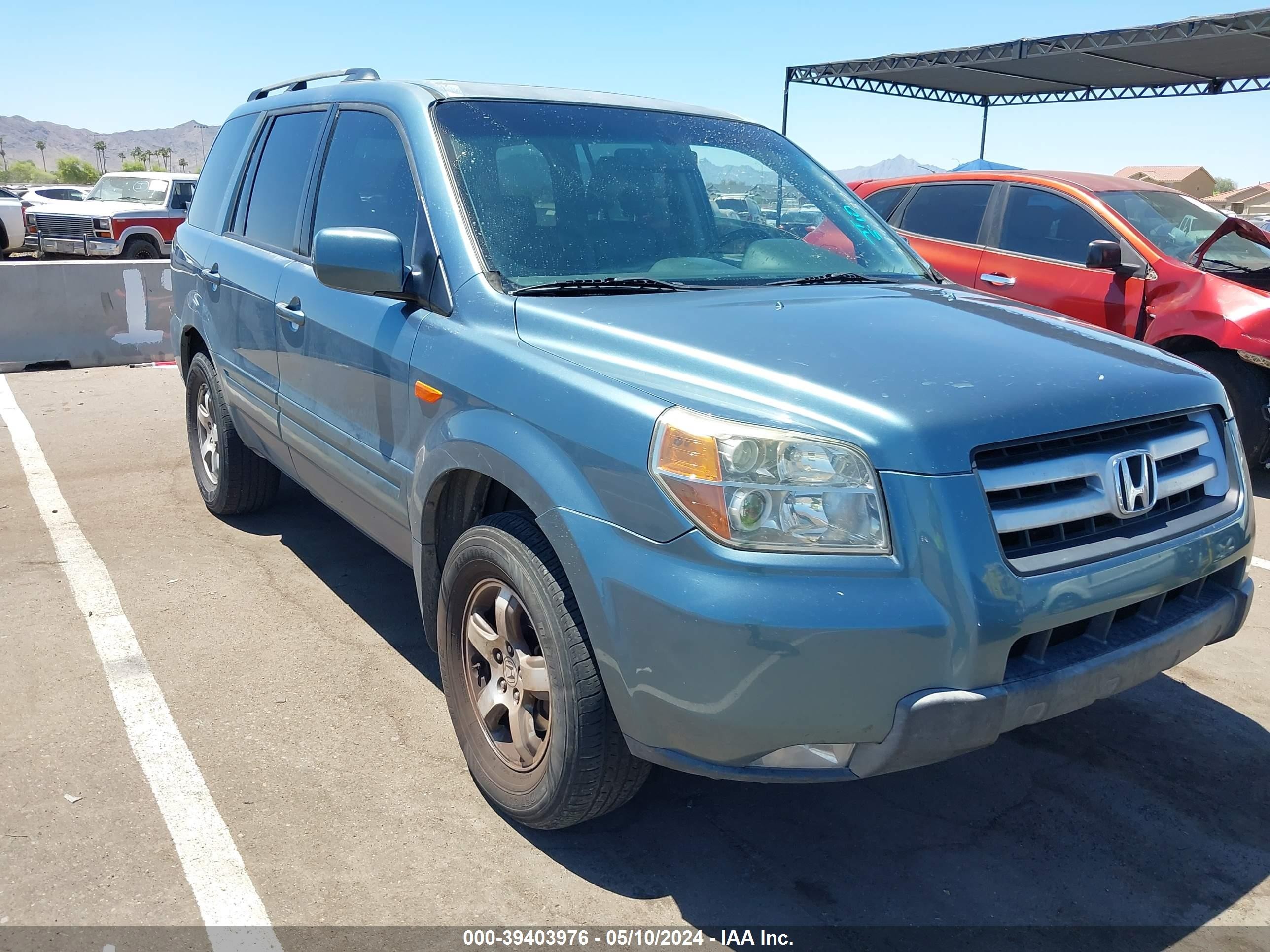 HONDA PILOT 2007 5fnyf28537b027542