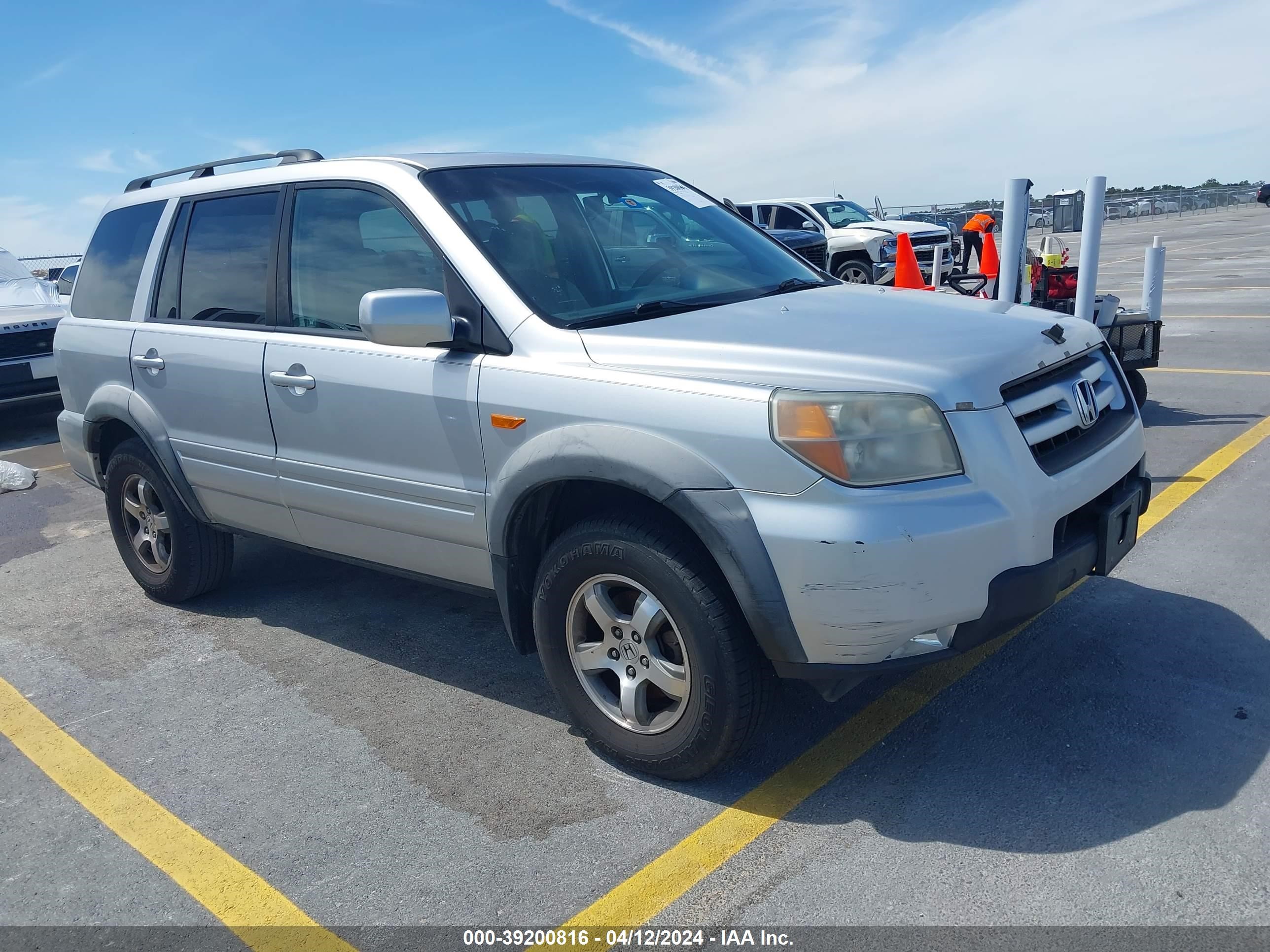 HONDA PILOT 2007 5fnyf28537b035625