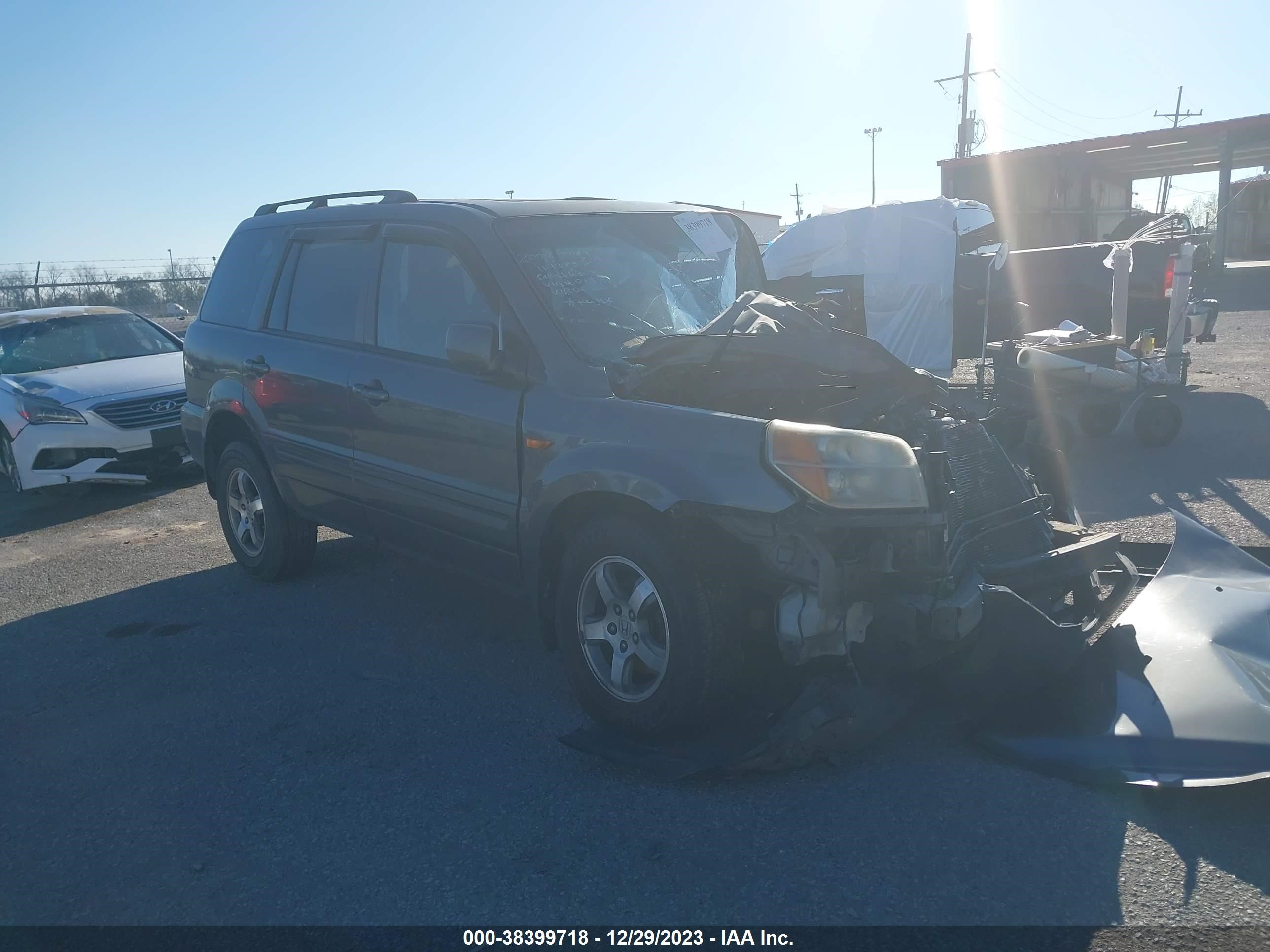 HONDA PILOT 2008 5fnyf28538b023301