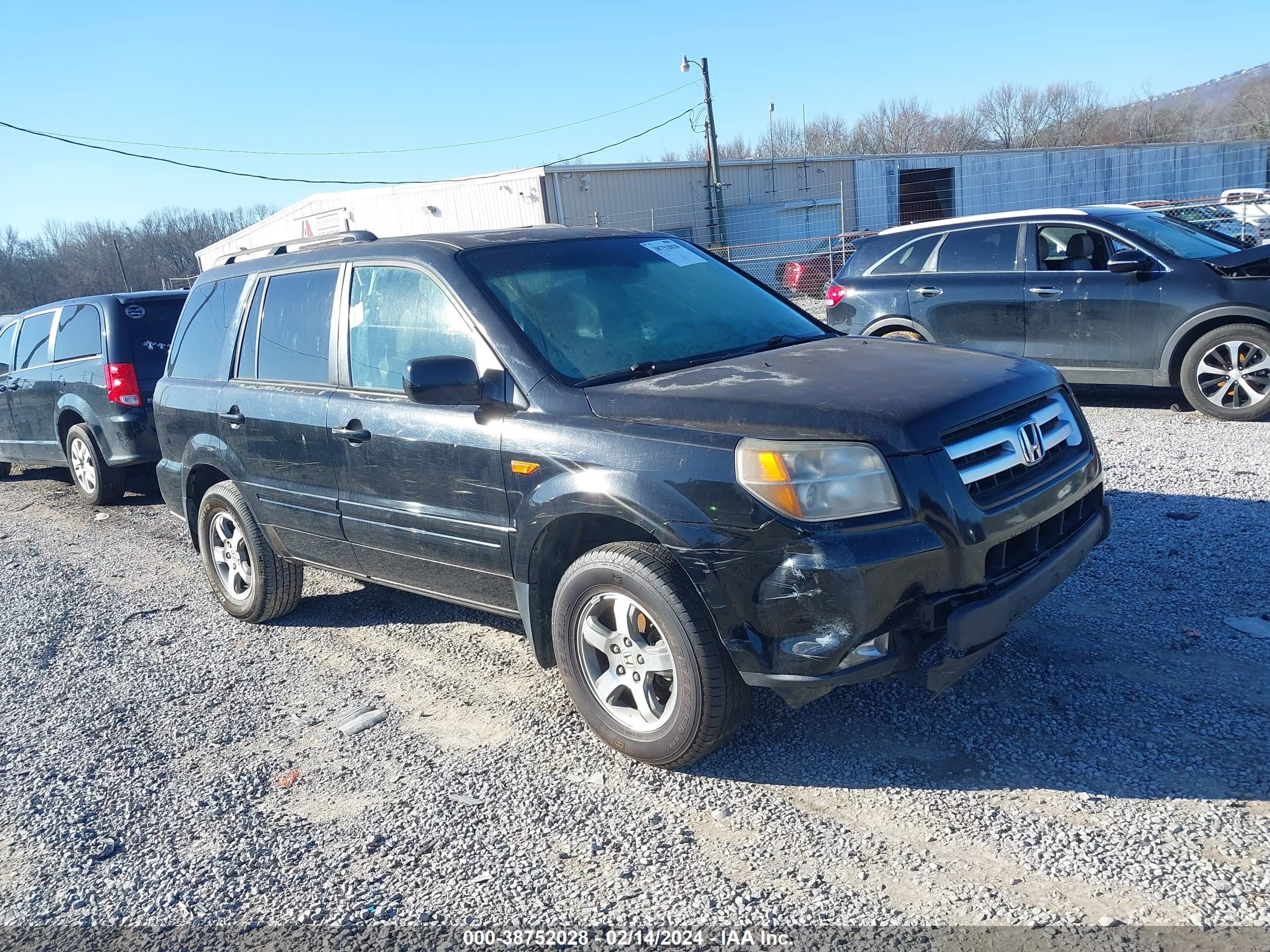 HONDA PILOT 2007 5fnyf28547b011043