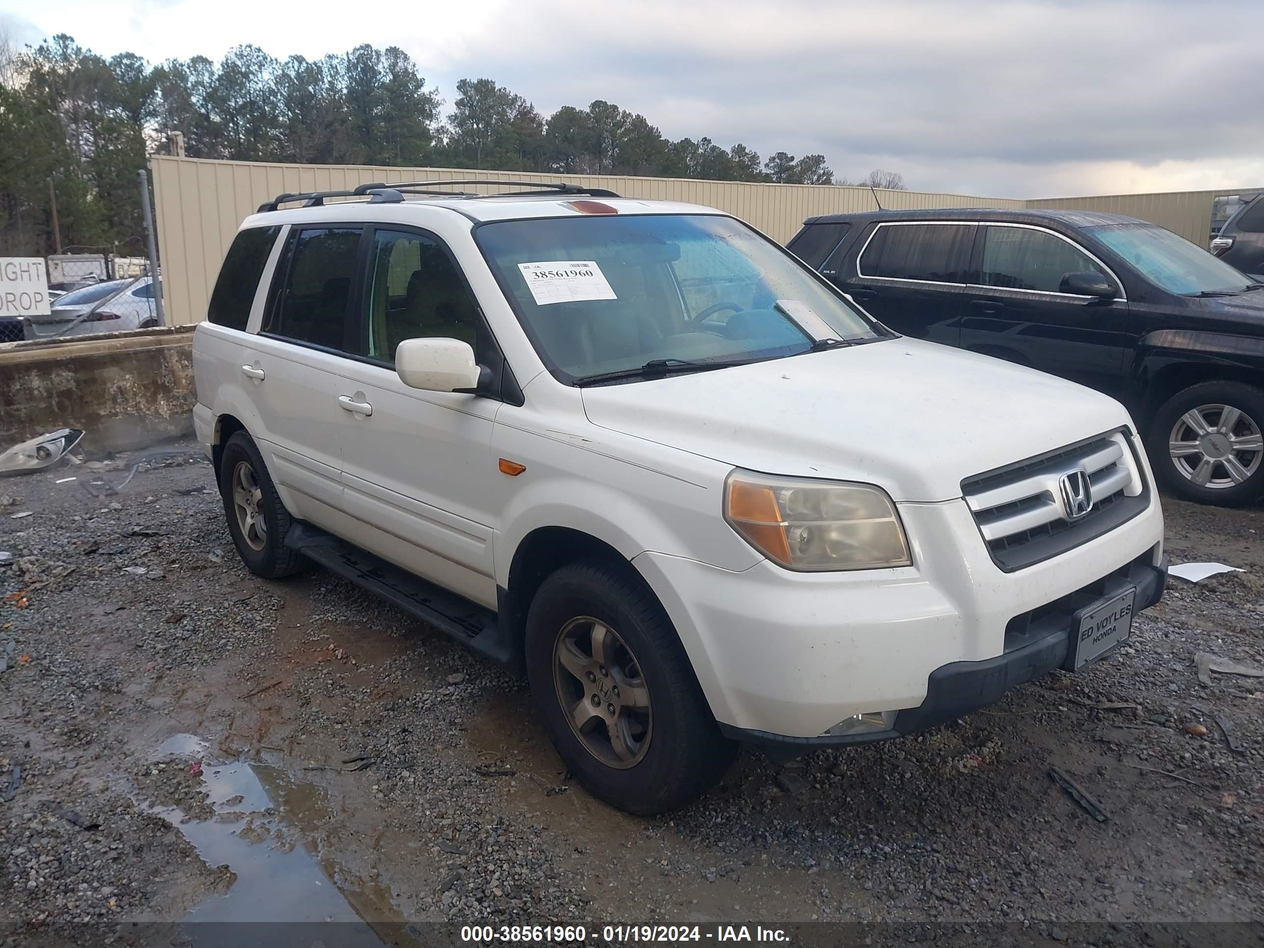 HONDA PILOT 2007 5fnyf28577b035966