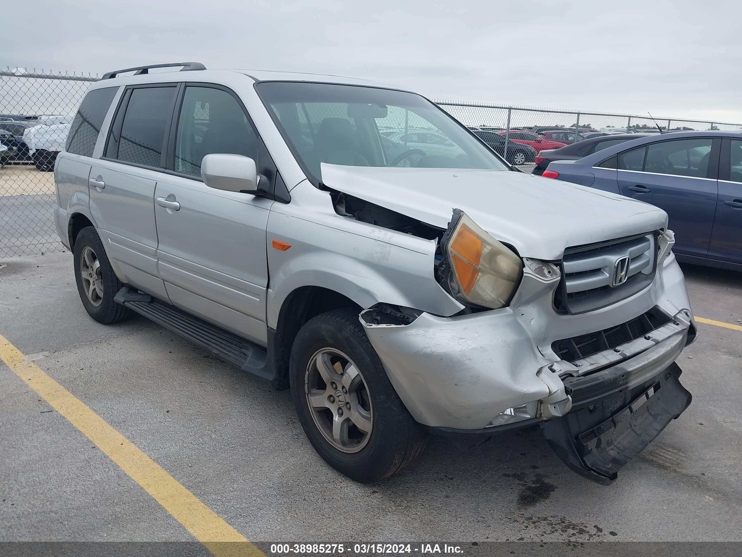 HONDA PILOT 2007 5fnyf28587b028105