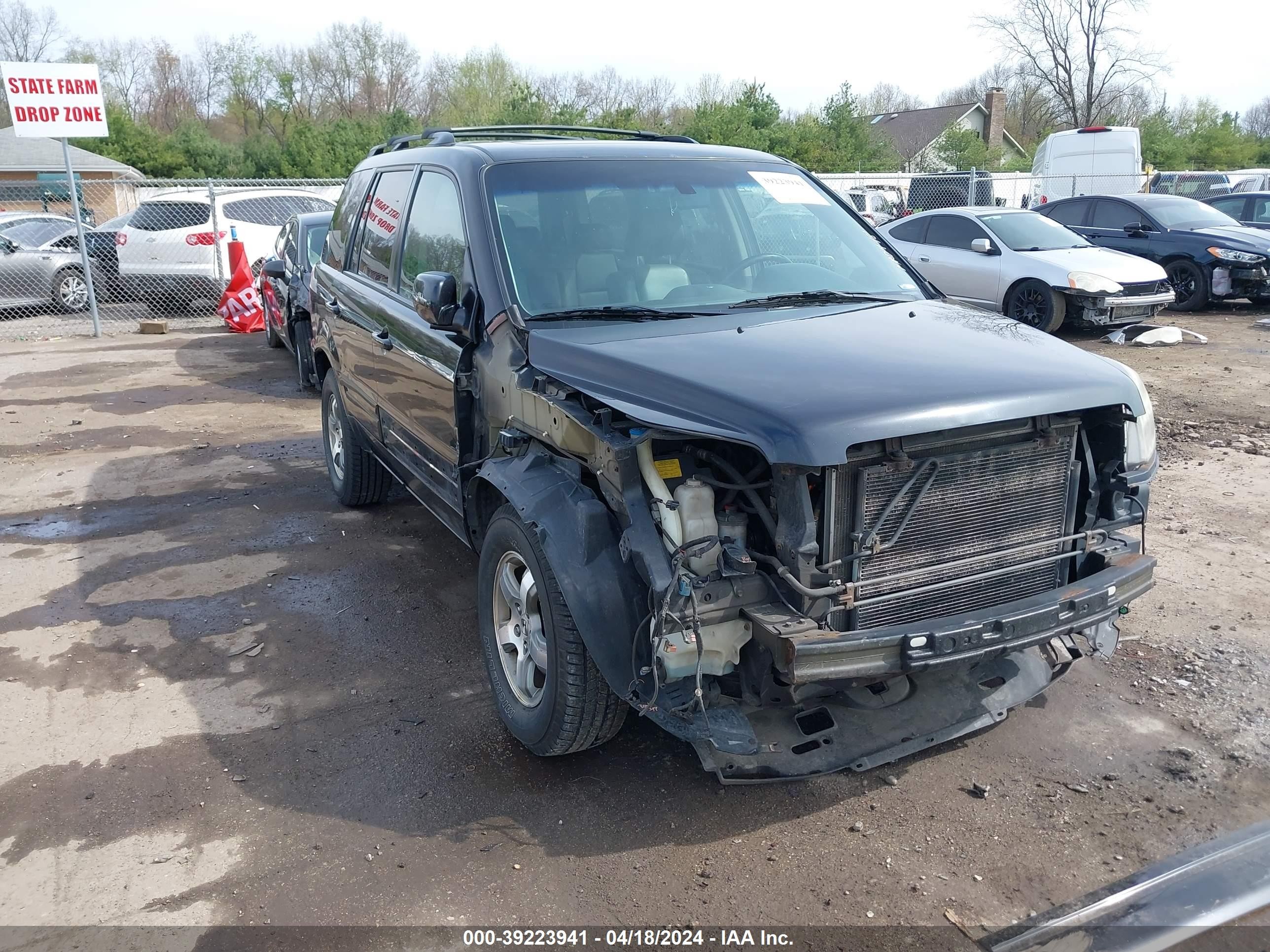 HONDA PILOT 2006 5fnyf285x6b020926