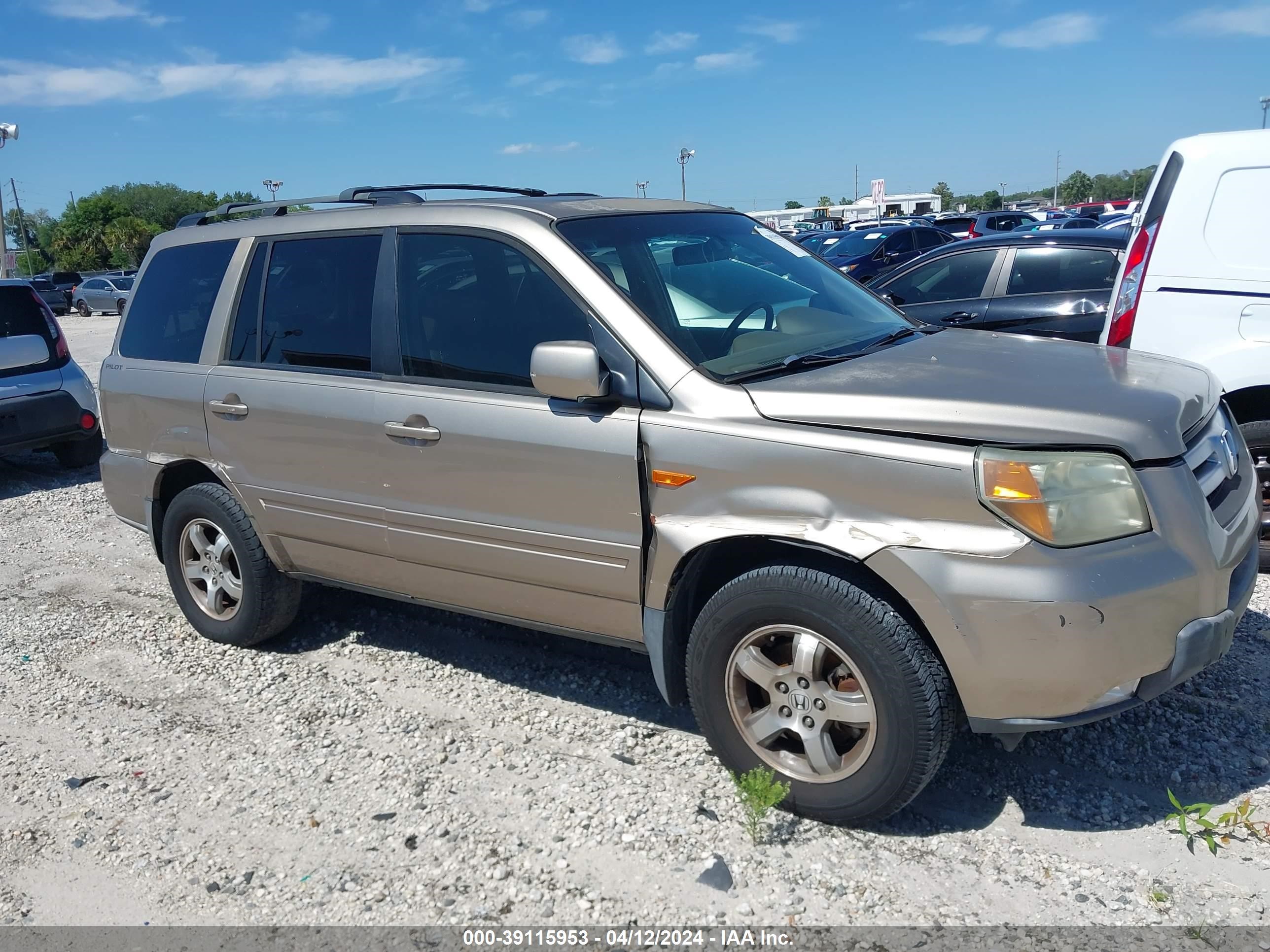 HONDA PILOT 2007 5fnyf285x7b000063