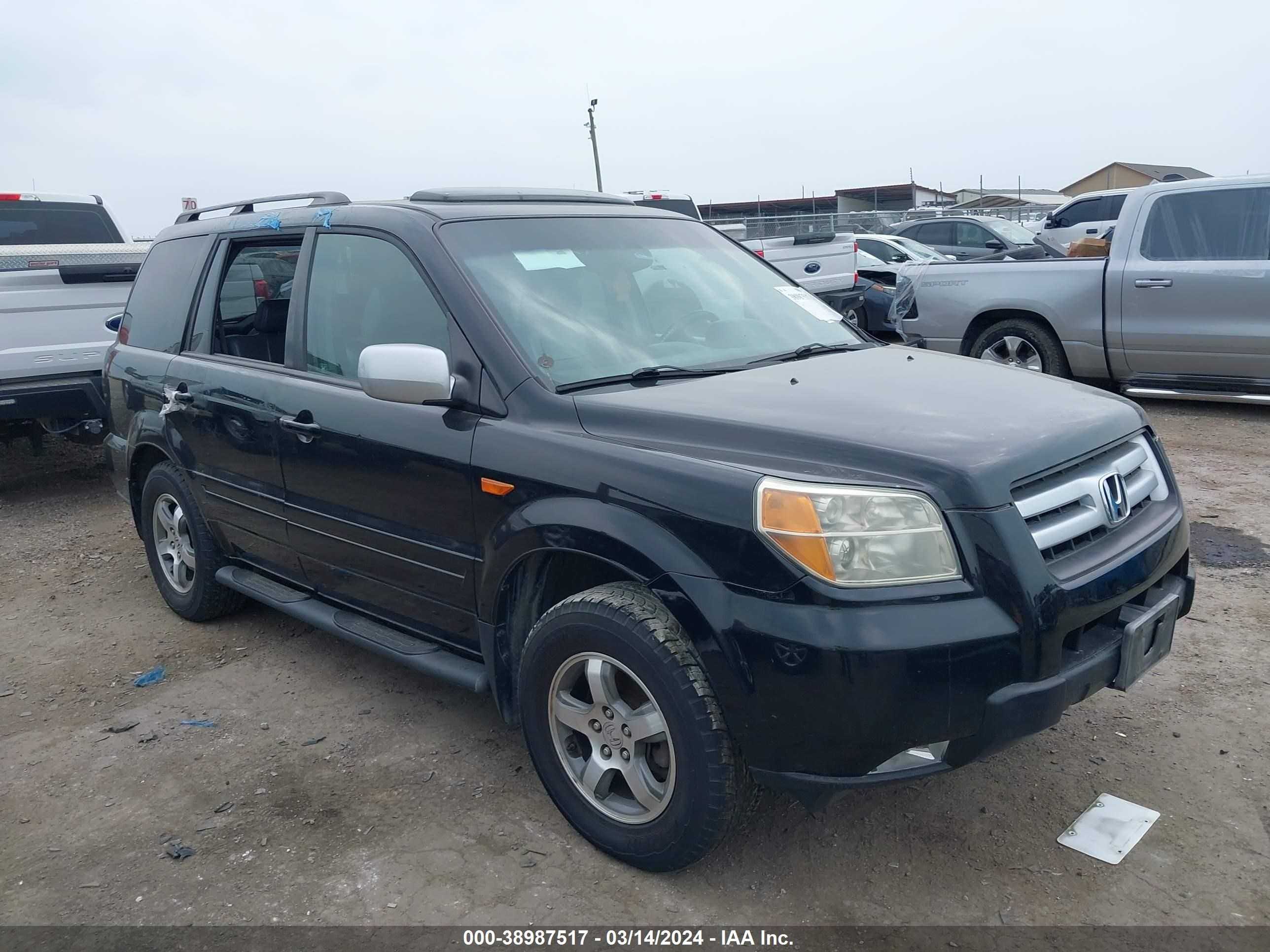 HONDA PILOT 2007 5fnyf285x7b033175