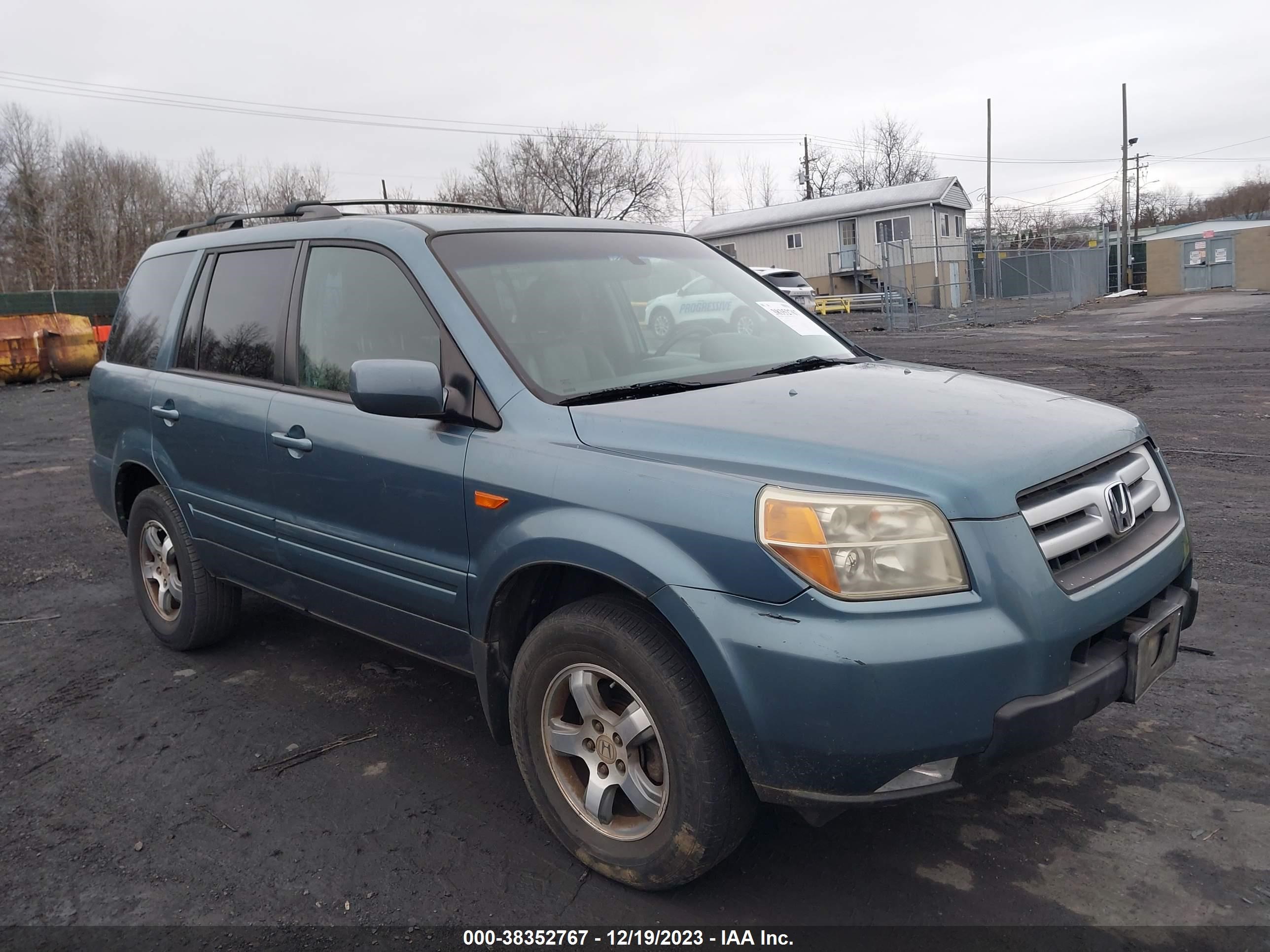 HONDA PILOT 2007 5fnyf28617b003376