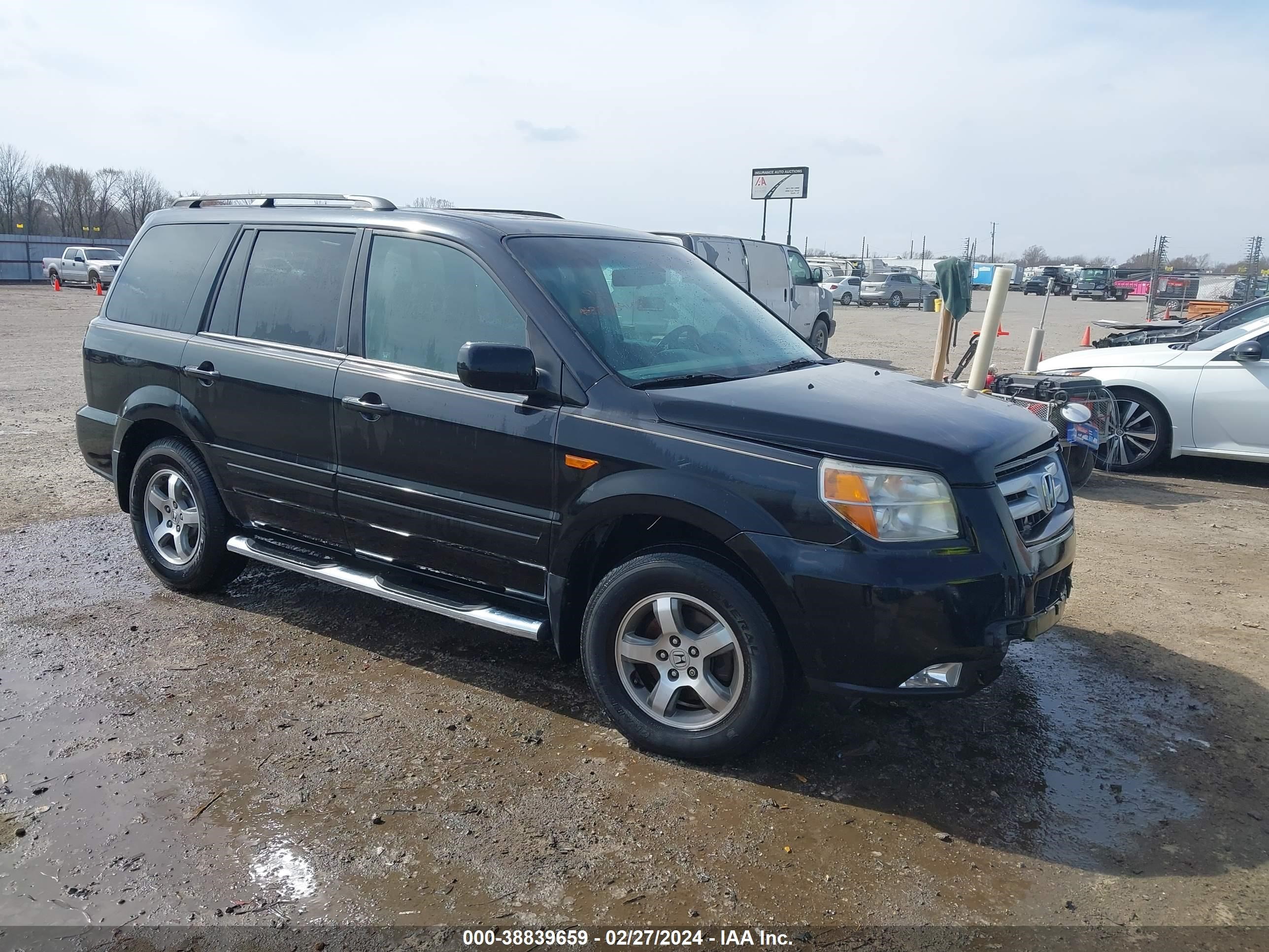 HONDA PILOT 2007 5fnyf28637b025203