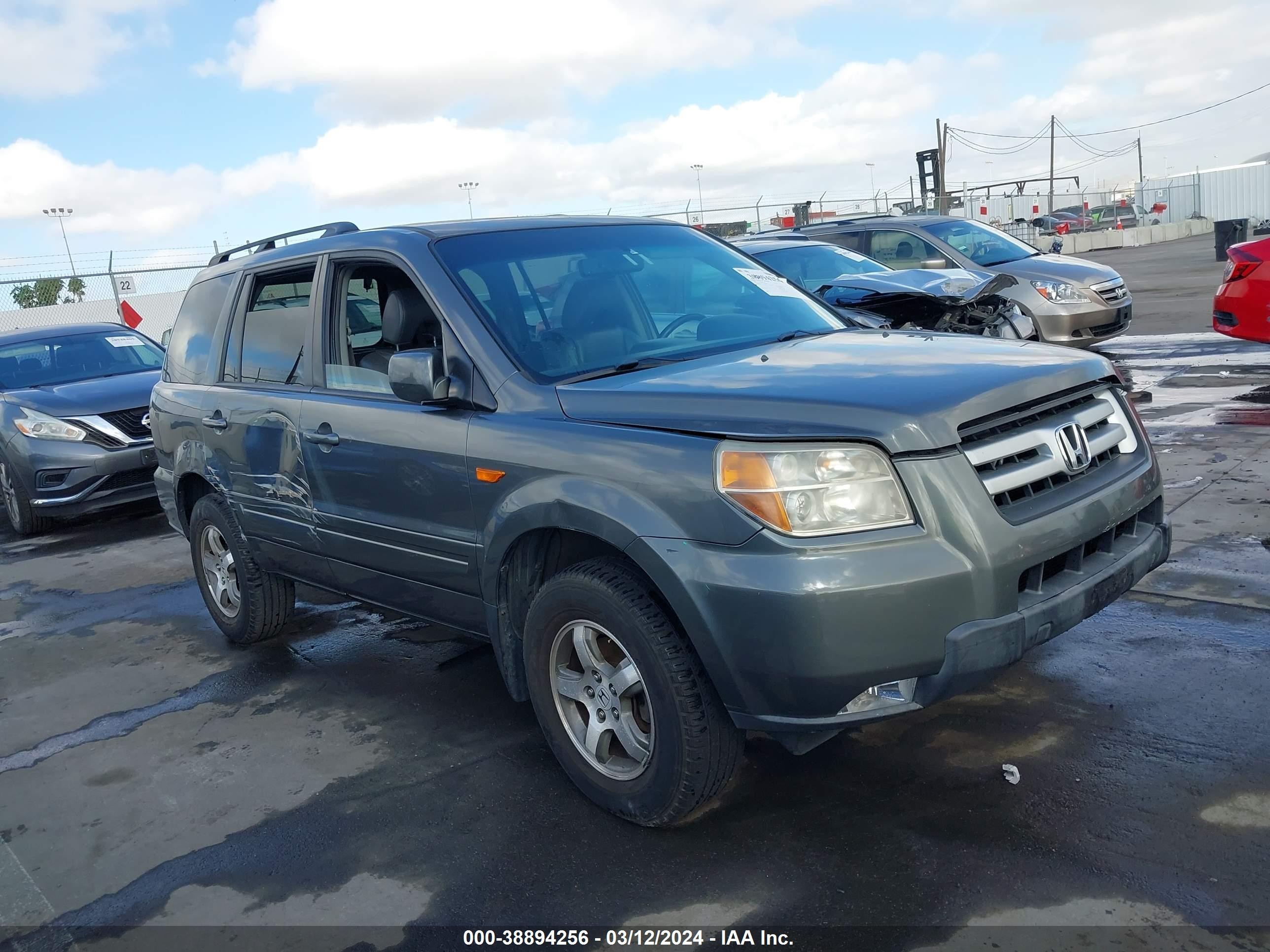 HONDA PILOT 2007 5fnyf28677b016892