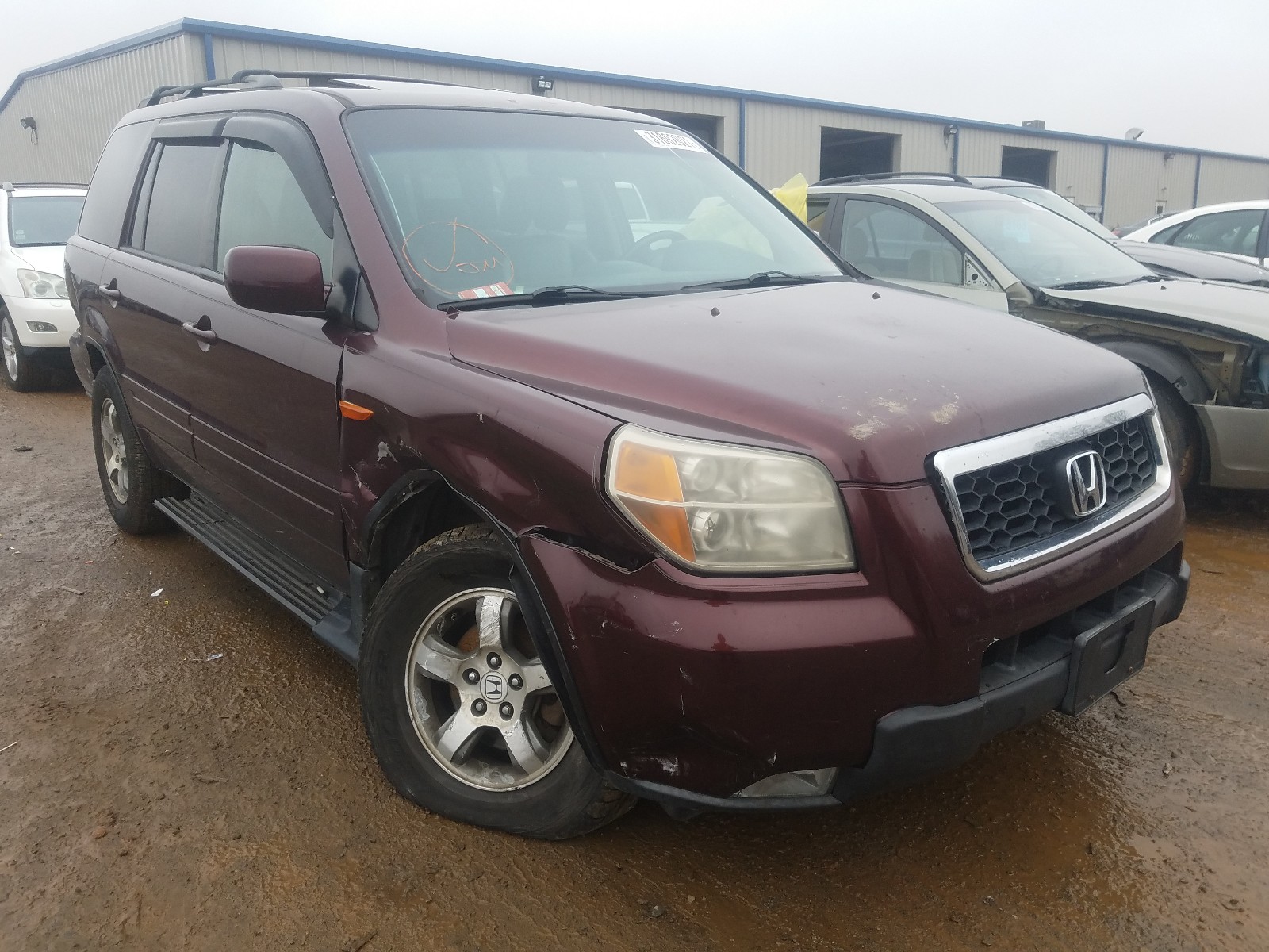 HONDA PILOT EXL 2007 5fnyf28687b006324