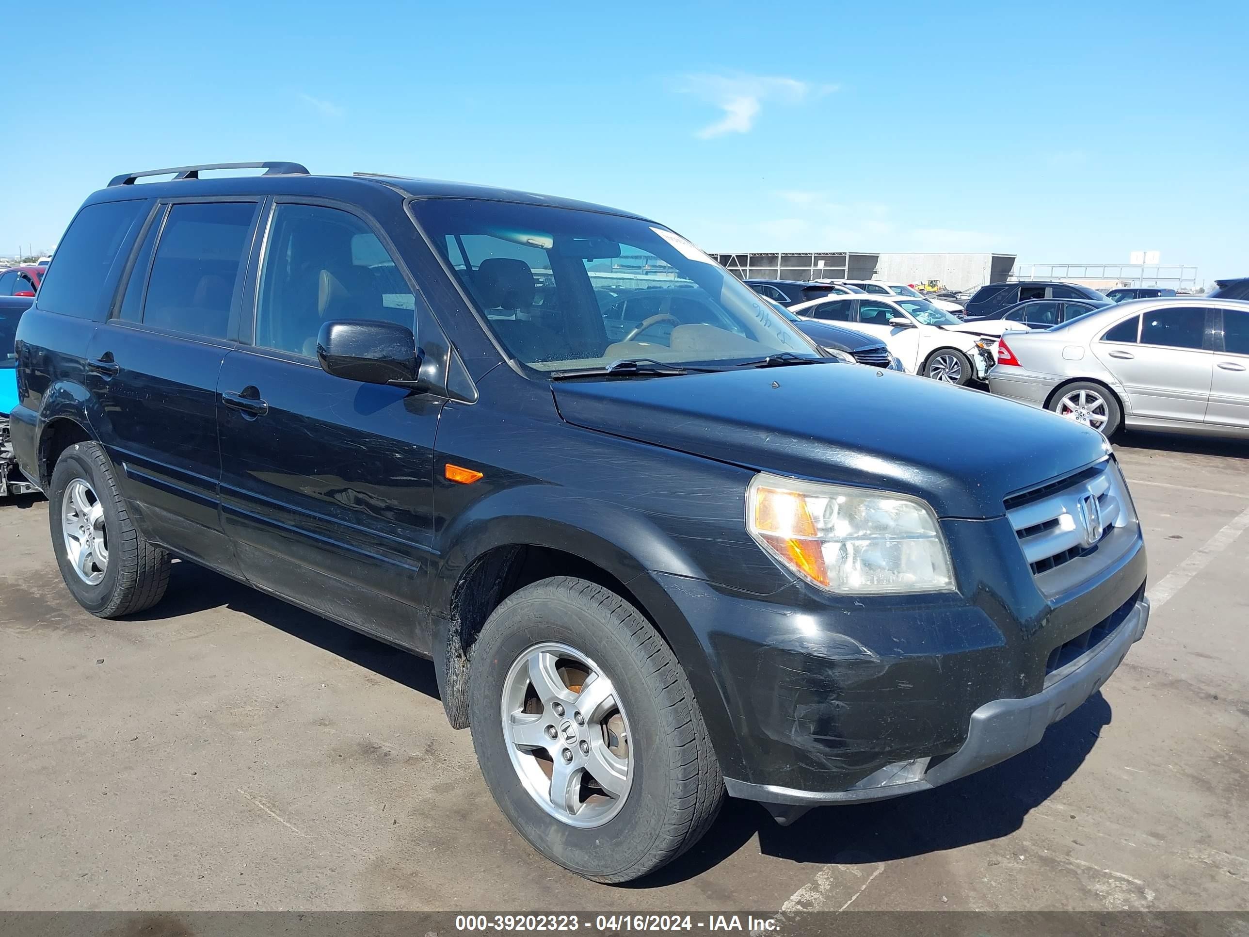 HONDA PILOT 2007 5fnyf28727b007087