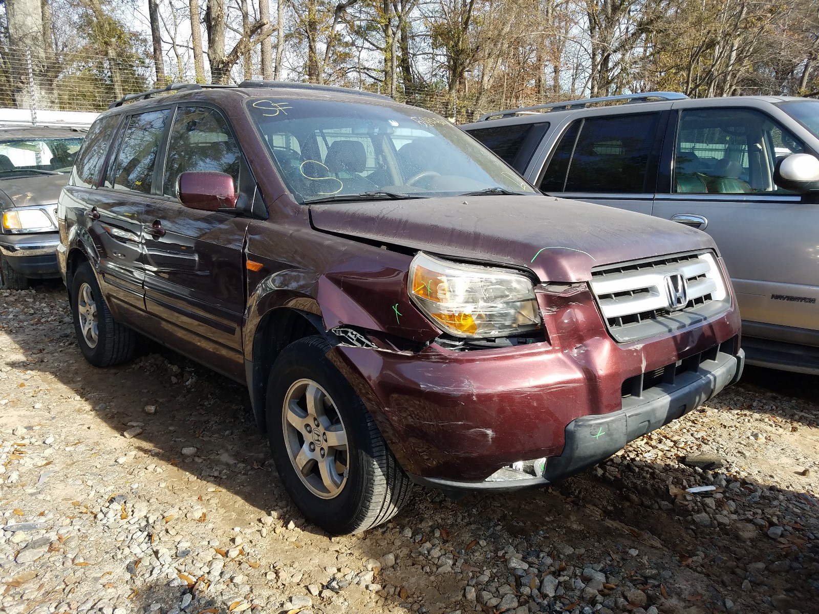 HONDA PILOT EXL 2008 5fnyf28768b018630