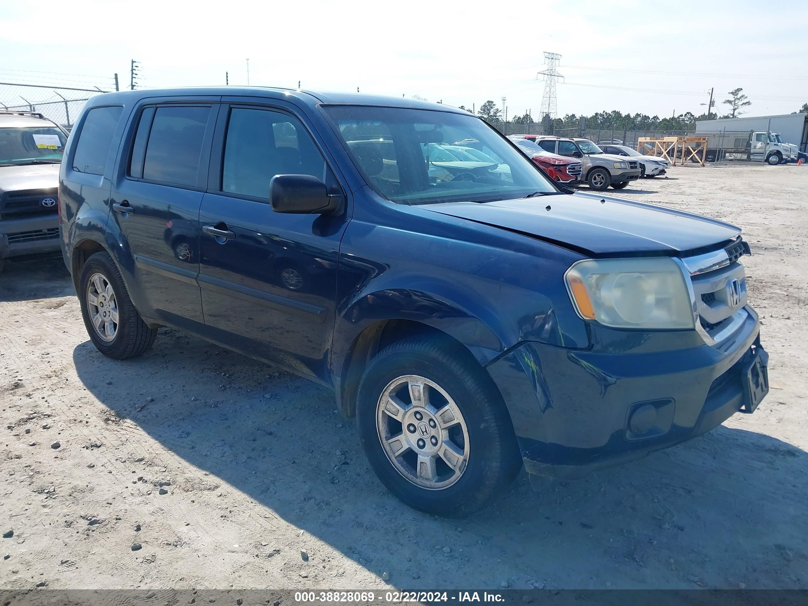 HONDA PILOT 2009 5fnyf38279b013528