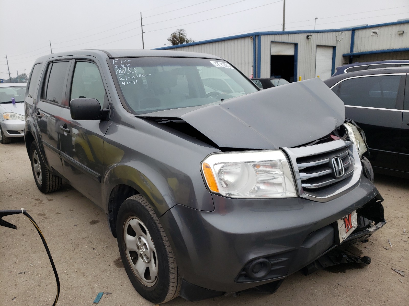 HONDA PILOT LX 2012 5fnyf3h20cb009814