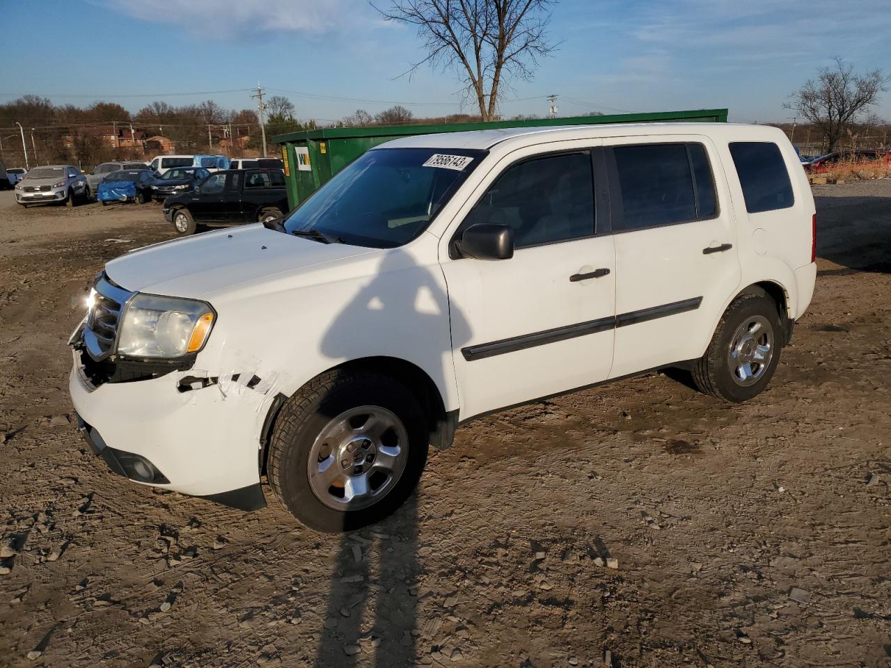 HONDA PILOT 2014 5fnyf3h20eb020234