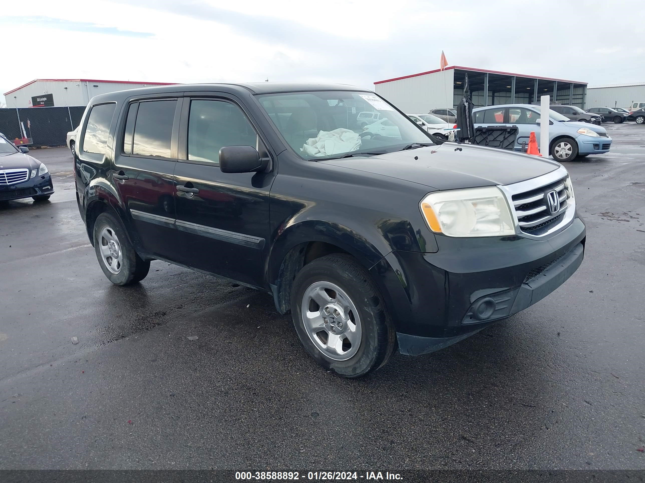 HONDA PILOT 2013 5fnyf3h24db038024