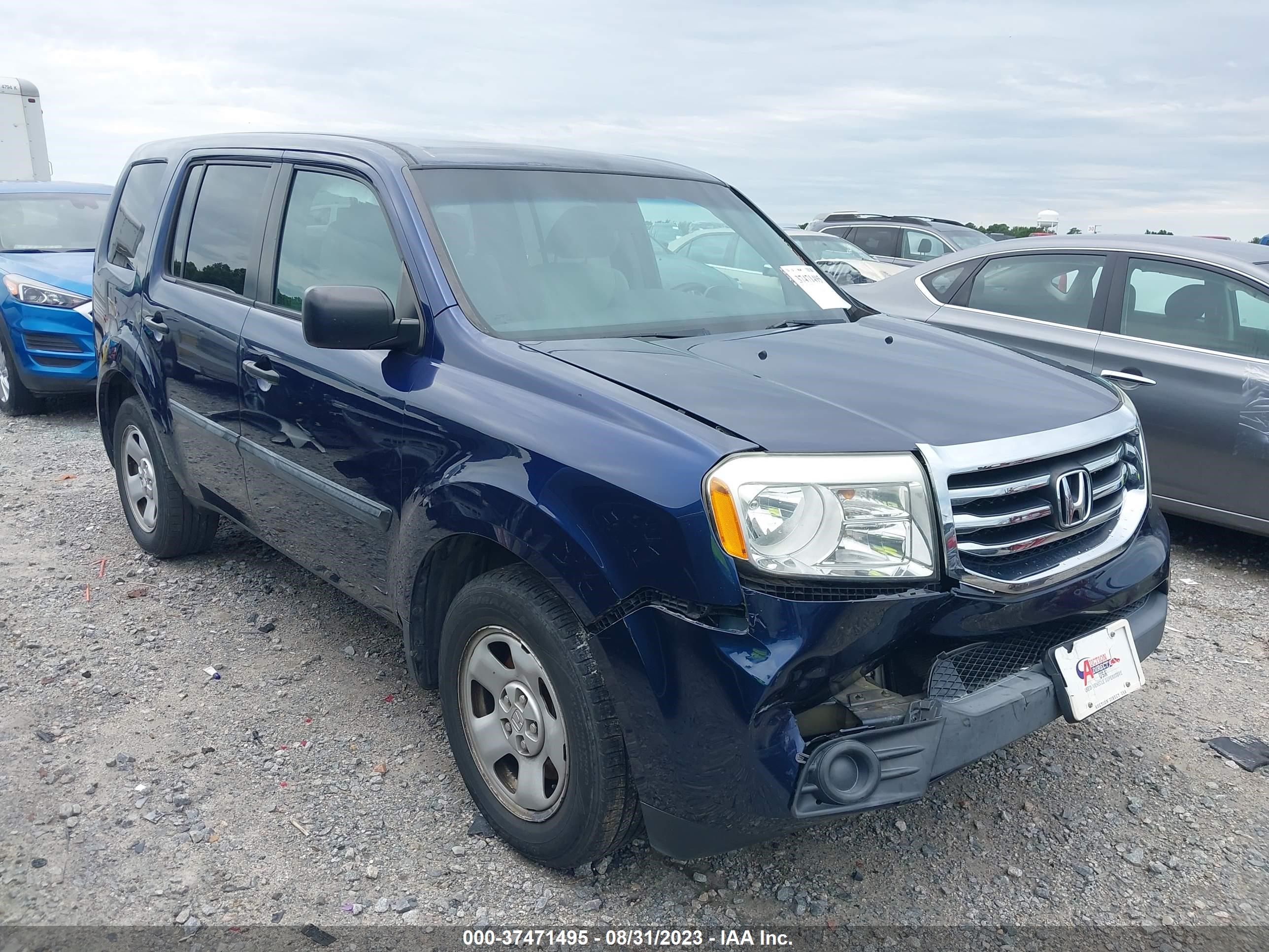 HONDA PILOT 2015 5fnyf3h24fb001123