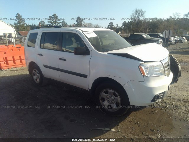 HONDA PILOT 2013 5fnyf3h25db029333