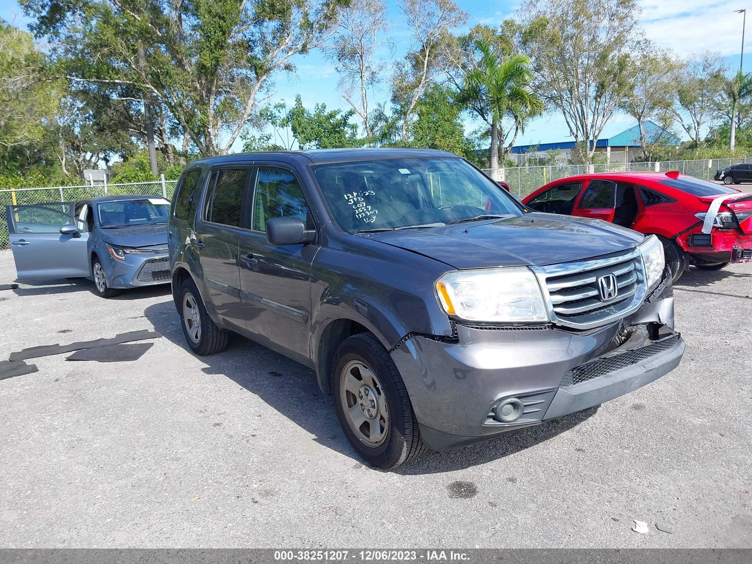 HONDA PILOT 2014 5fnyf3h25eb022559