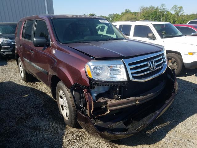 HONDA PILOT LX 2013 5fnyf3h26db015487